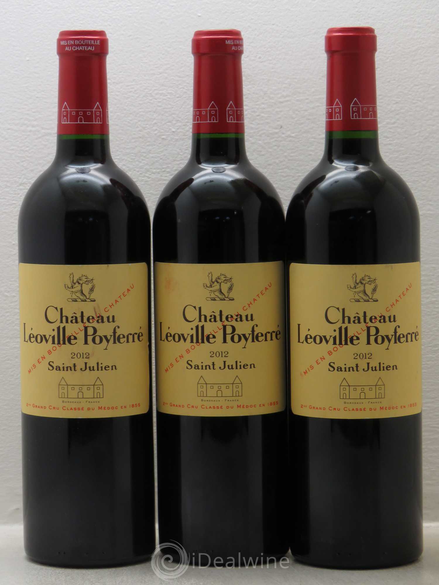 Château Léoville Poyferré 2ème Grand Cru Classé 2012 - Lot de 3 bouteilles - 0