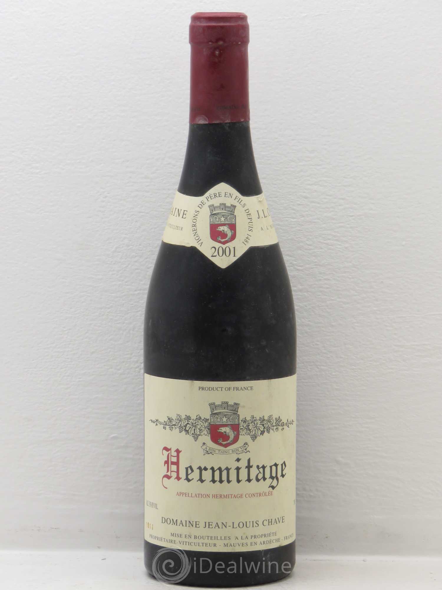 Hermitage Jean-Louis Chave 2001 - Lot de 1 bouteille - 0