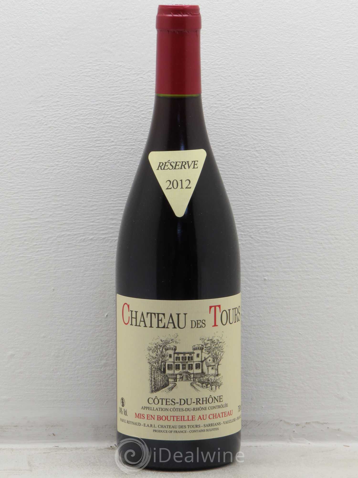 Côtes-du-Rhône Château des Tours Emmanuel Reynaud 2012 - Lot de 1 bouteille - 0