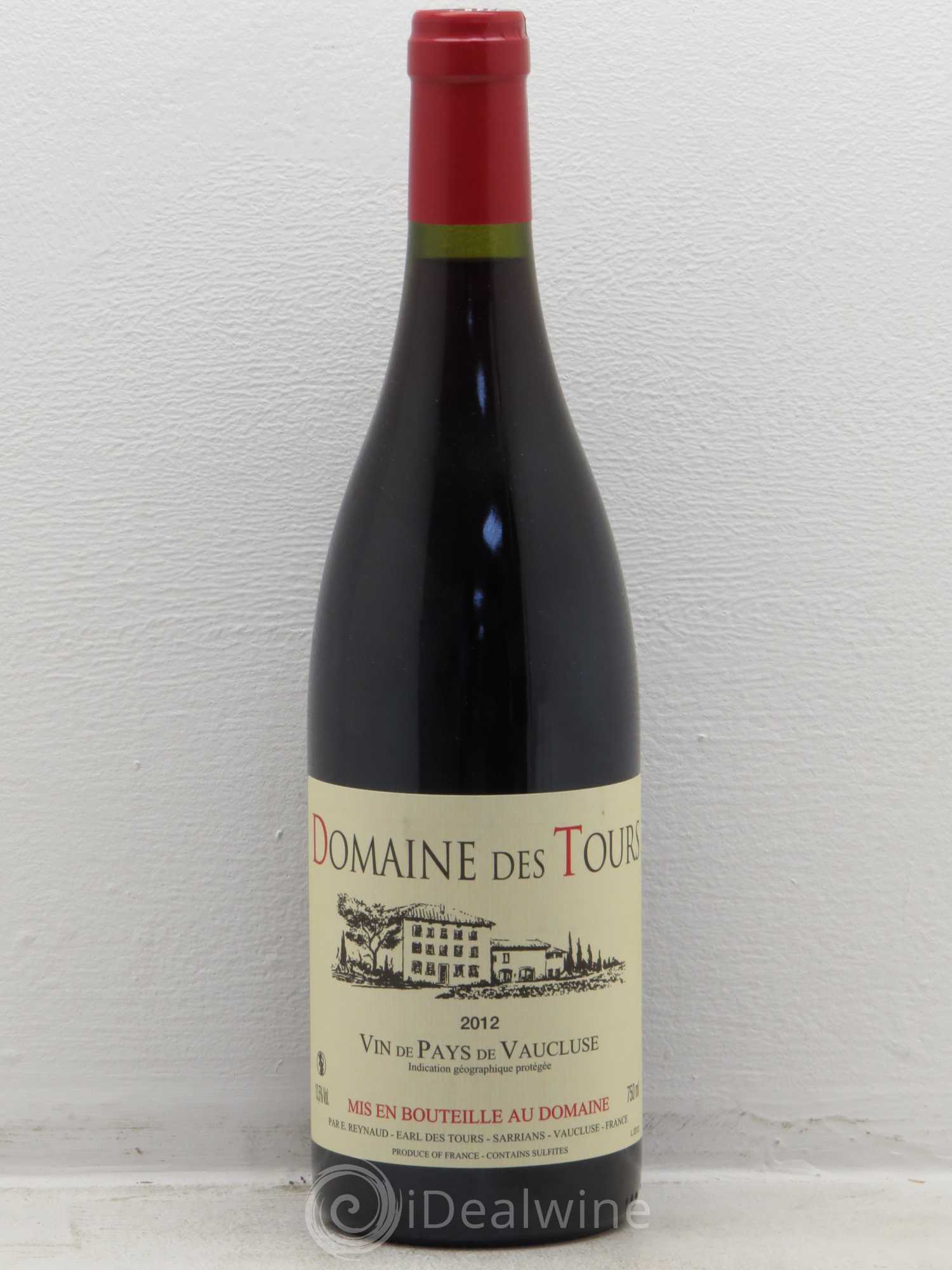 Vaucluse (Vin de Pays de Vaucluse) Domaine des Tours Emmanuel Reynaud 2012 - Lot de 1 bouteille - 0