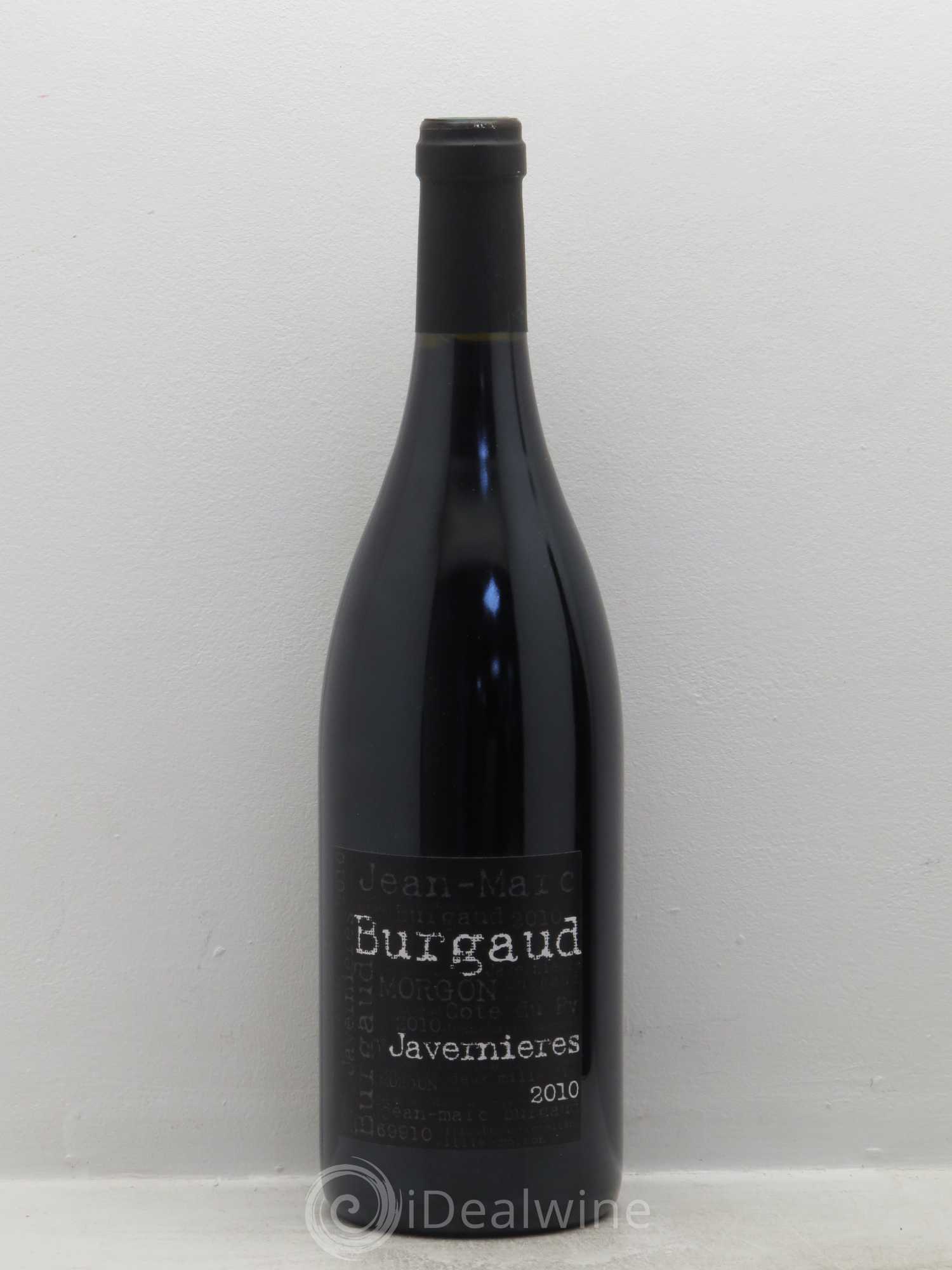 Morgon Javernières Jean-Marc Burgaud (Domaine) 2010 - Lot de 1 bouteille - 0