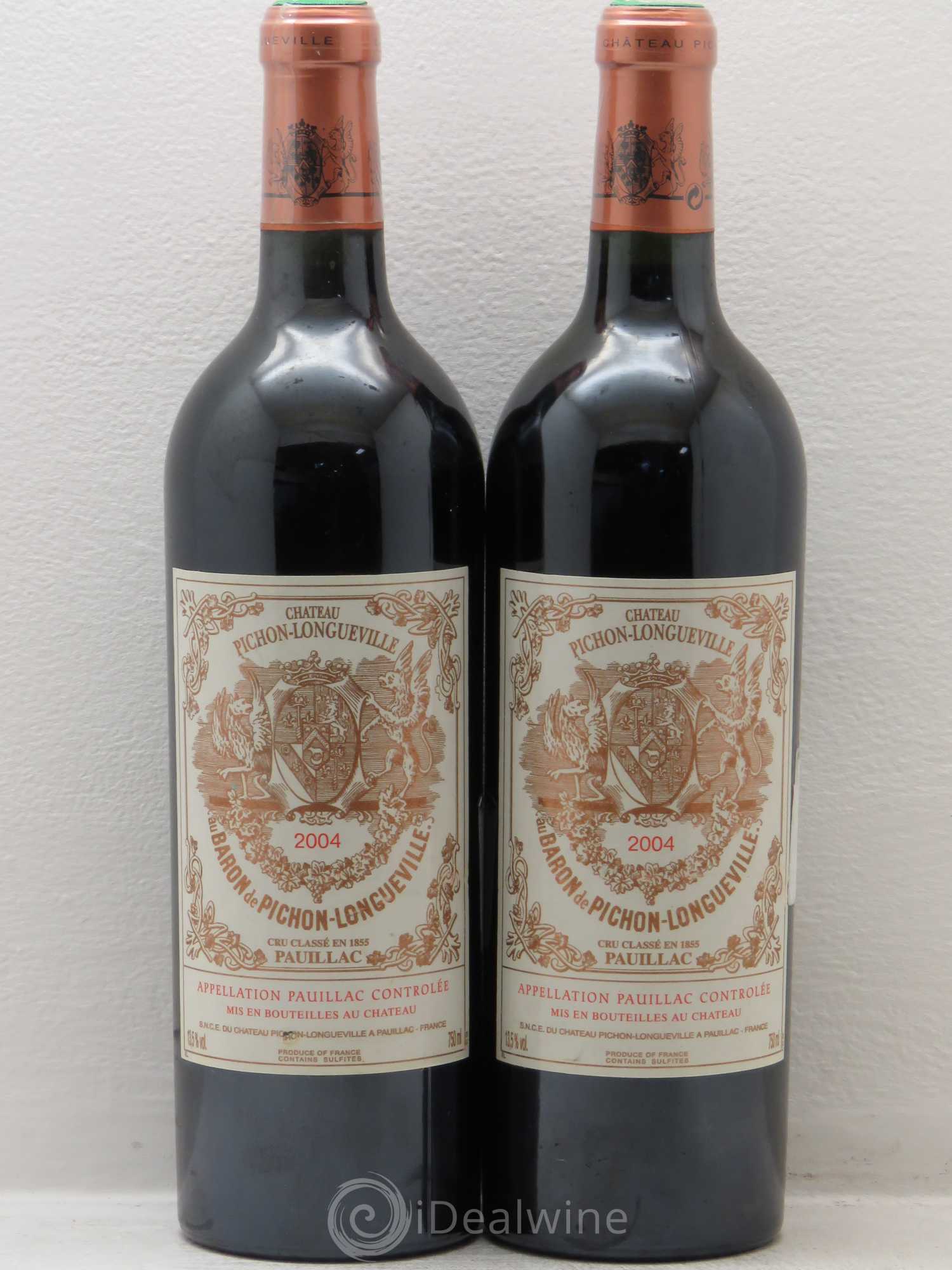 Pichon Longueville Baron 2ème Grand Cru Classé (sans prix de réserve) 2004 - Lot de 2 bouteilles - 0