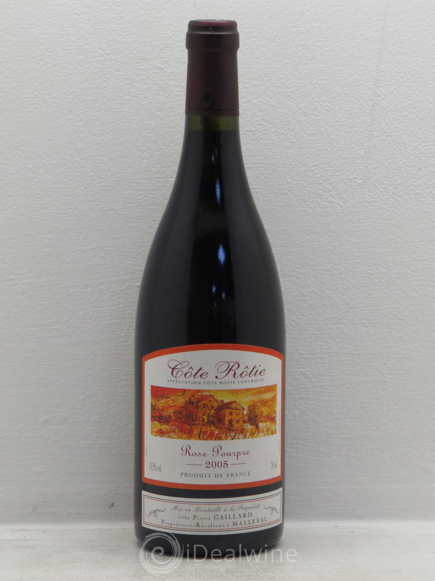Côte-Rôtie Rose Pourpre Pierre Gaillard (sans prix de réserve) 2005 - Lot de 1 bouteille - 0