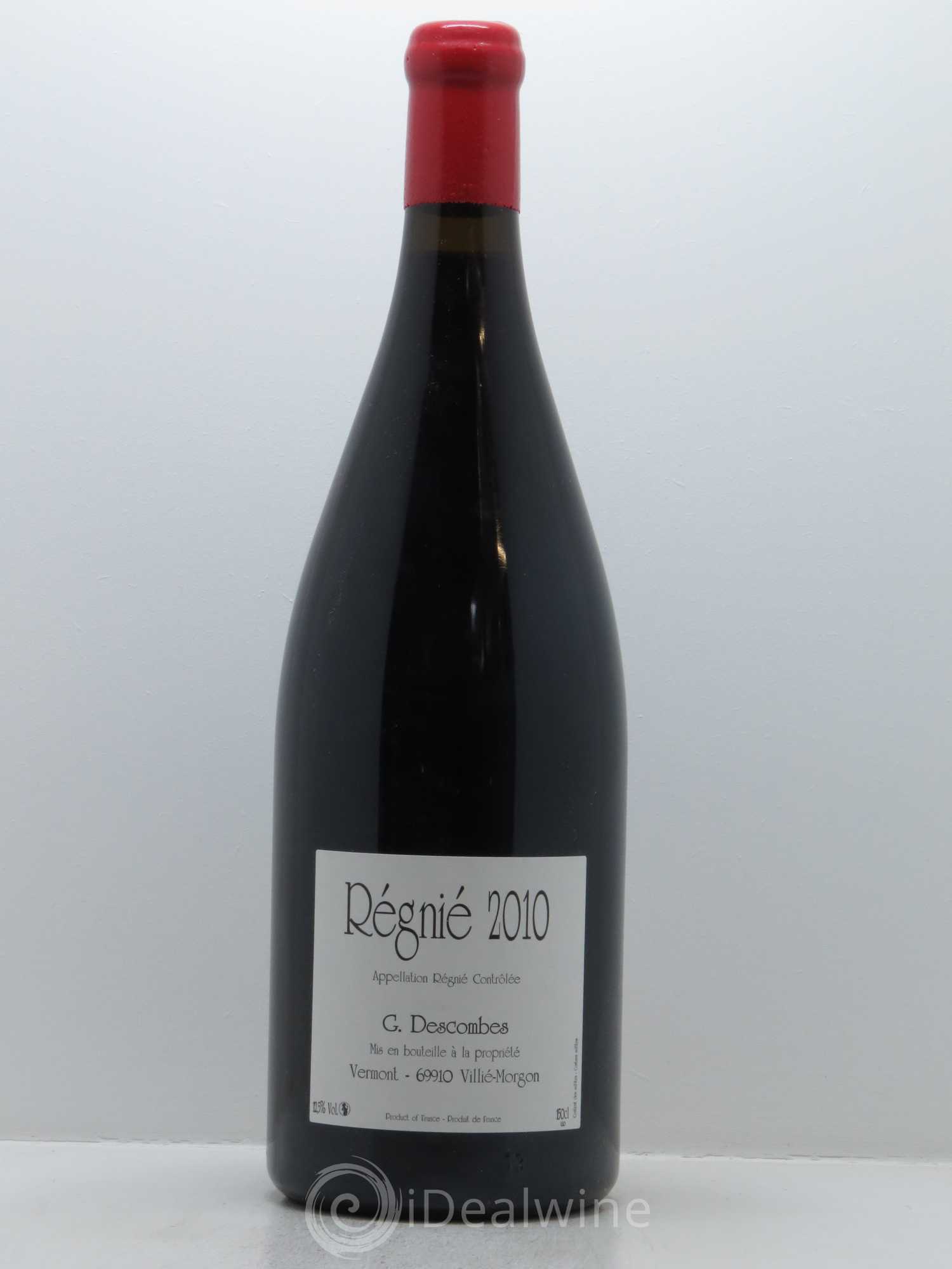 Régnié Vieilles Vignes Georges Descombes (Domaine) 2010 - Lot de 1 magnum - 0