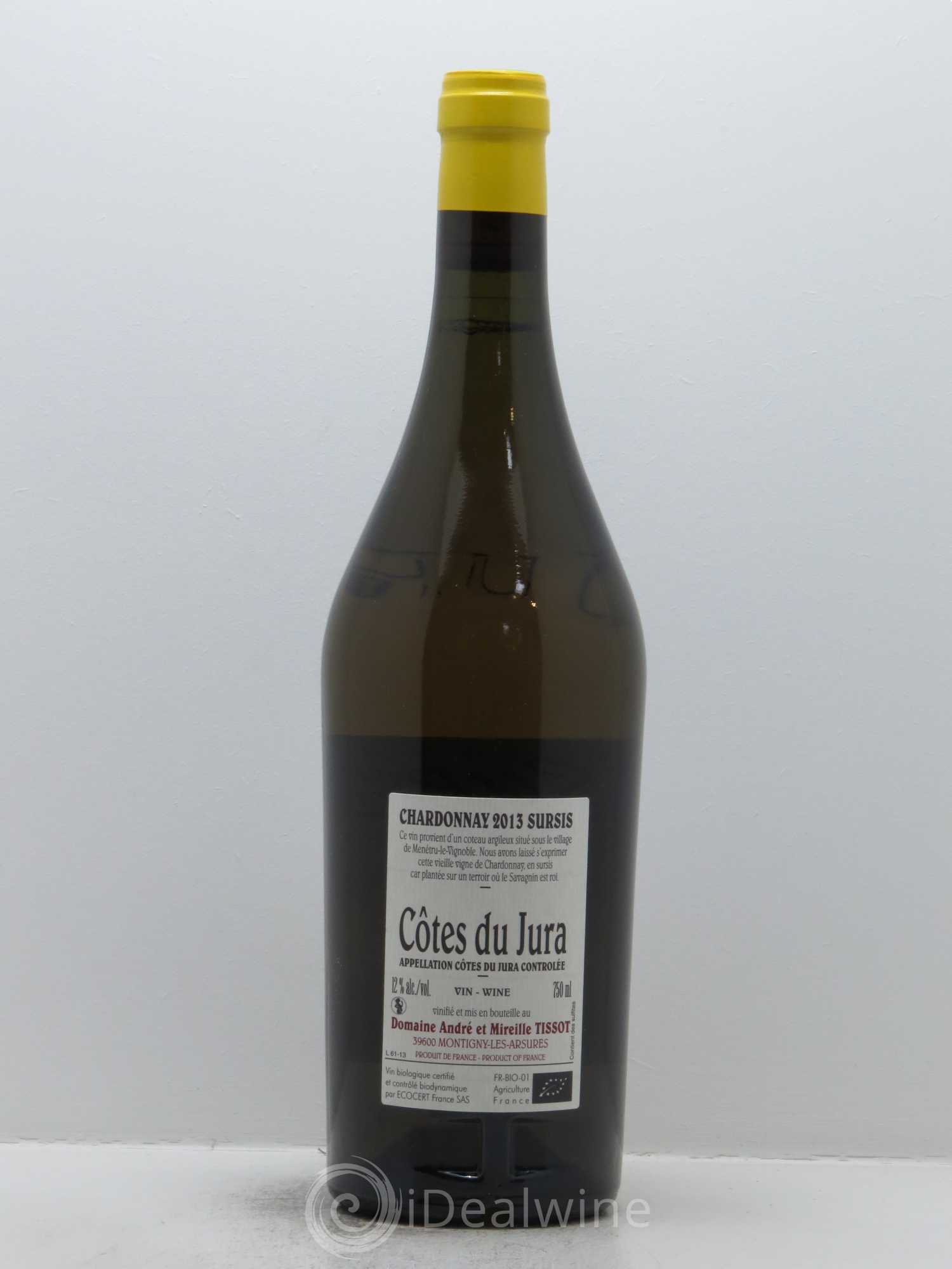Côtes du Jura Sursis Bénédicte et Stéphane Tissot 2013 - Lot de 1 bouteille - 1