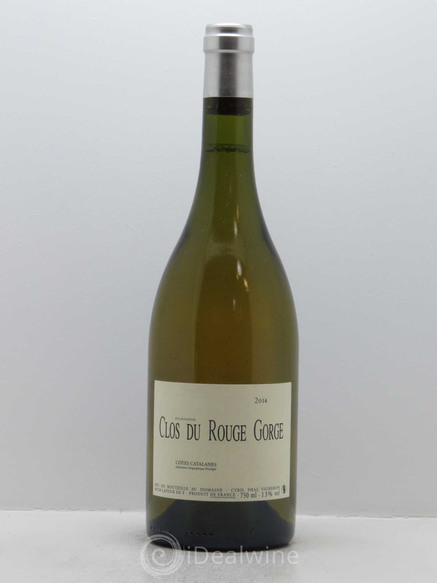 Côtes Catalanes Clos du Rouge Gorge Cyril Fhal 2014 - Lot de 1 bouteille - 0