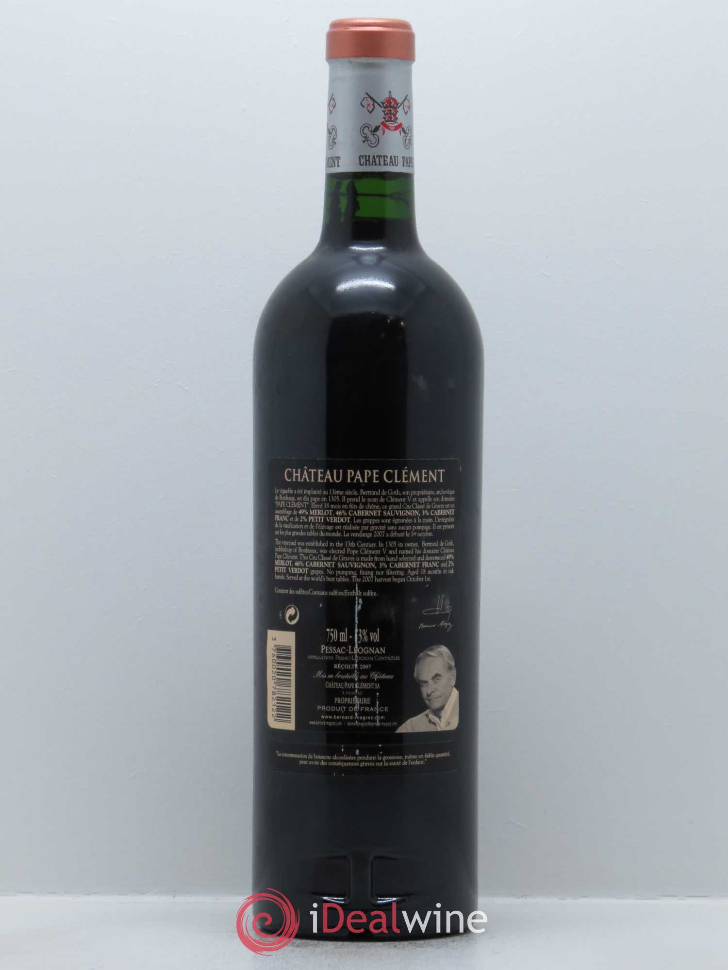 Château Pape Clément Cru Classé de Graves 2007 - Lot de 1 bouteille - 1