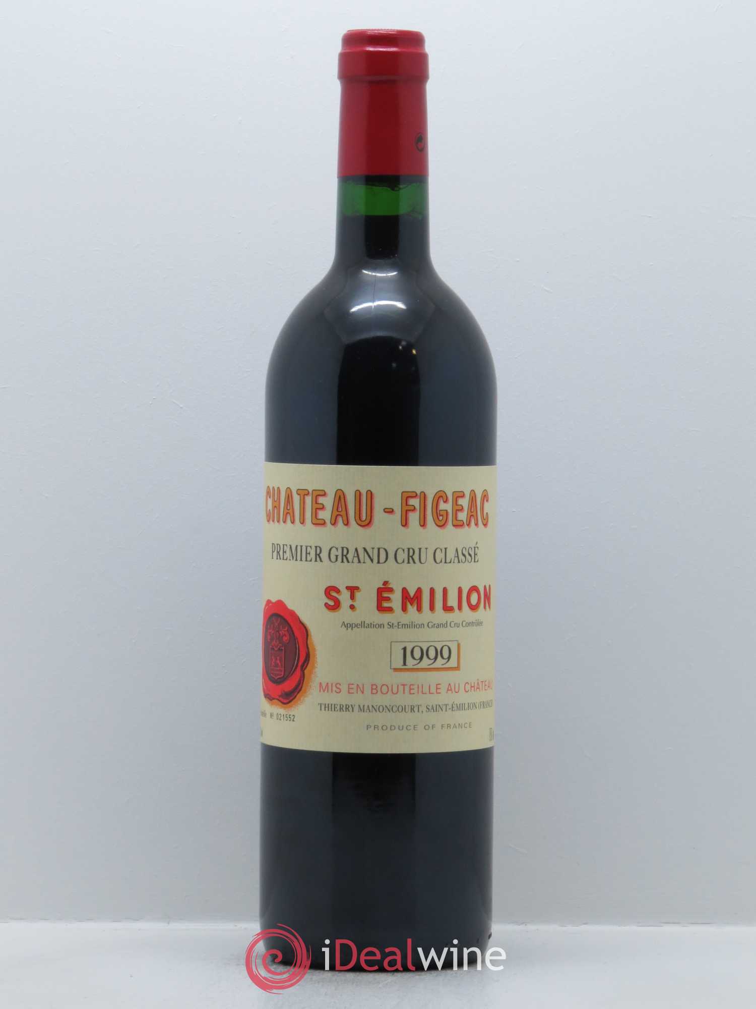 Château Figeac 1er Grand Cru Classé A 1999 - Lot de 1 bouteille - 0