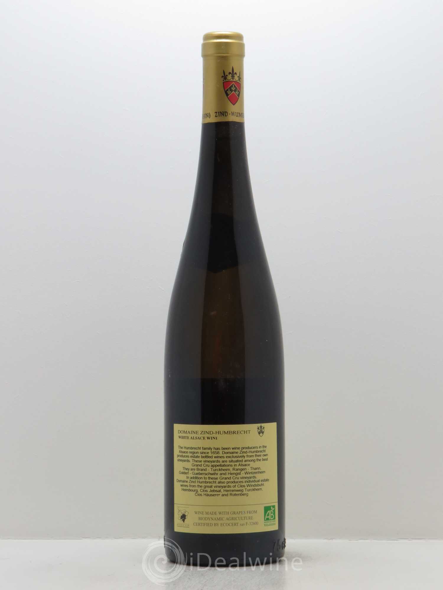 Alsace Riesling Grand Cru Rangen de Thann Clos Saint Urbain Zind-Humbrecht (Domaine) 2009 - Lot de 1 bouteille - 1