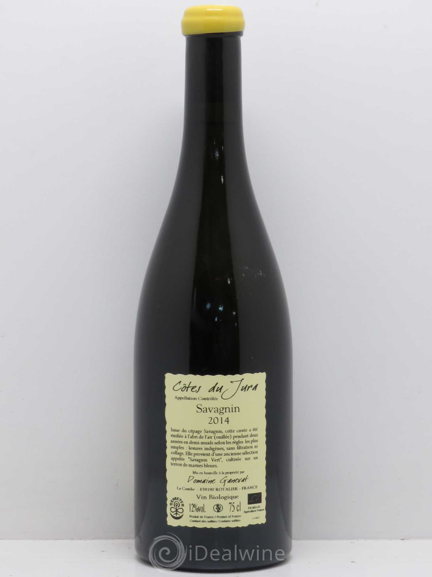 Côtes du Jura Les Chalasses Marnes Bleues Jean-François Ganevat (Domaine) Savagnin  2014 - Lot de 1 bouteille - 1