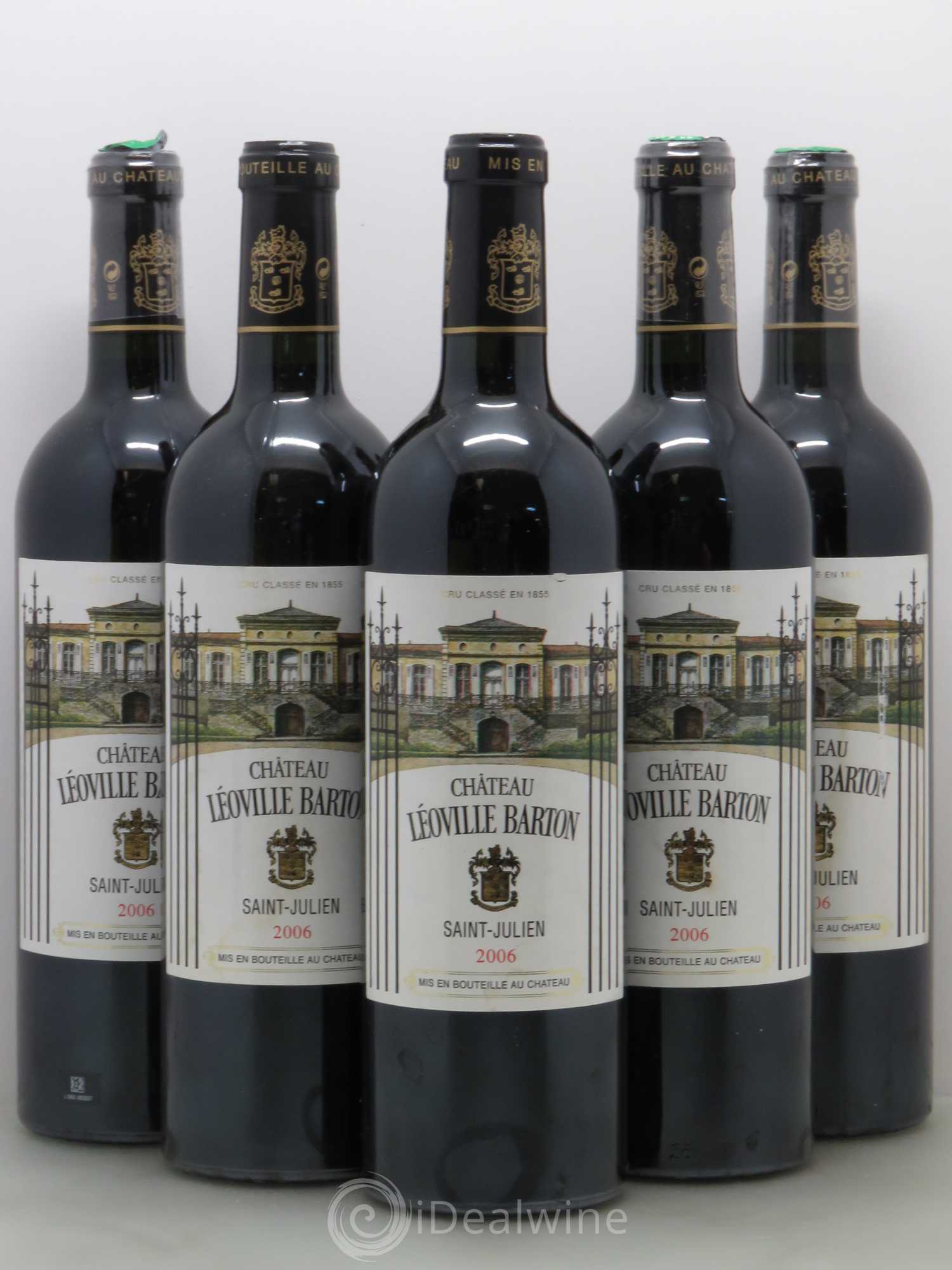 Château Léoville Barton 2ème Grand Cru Classé 2006 - Lot de 5 bouteilles - 0