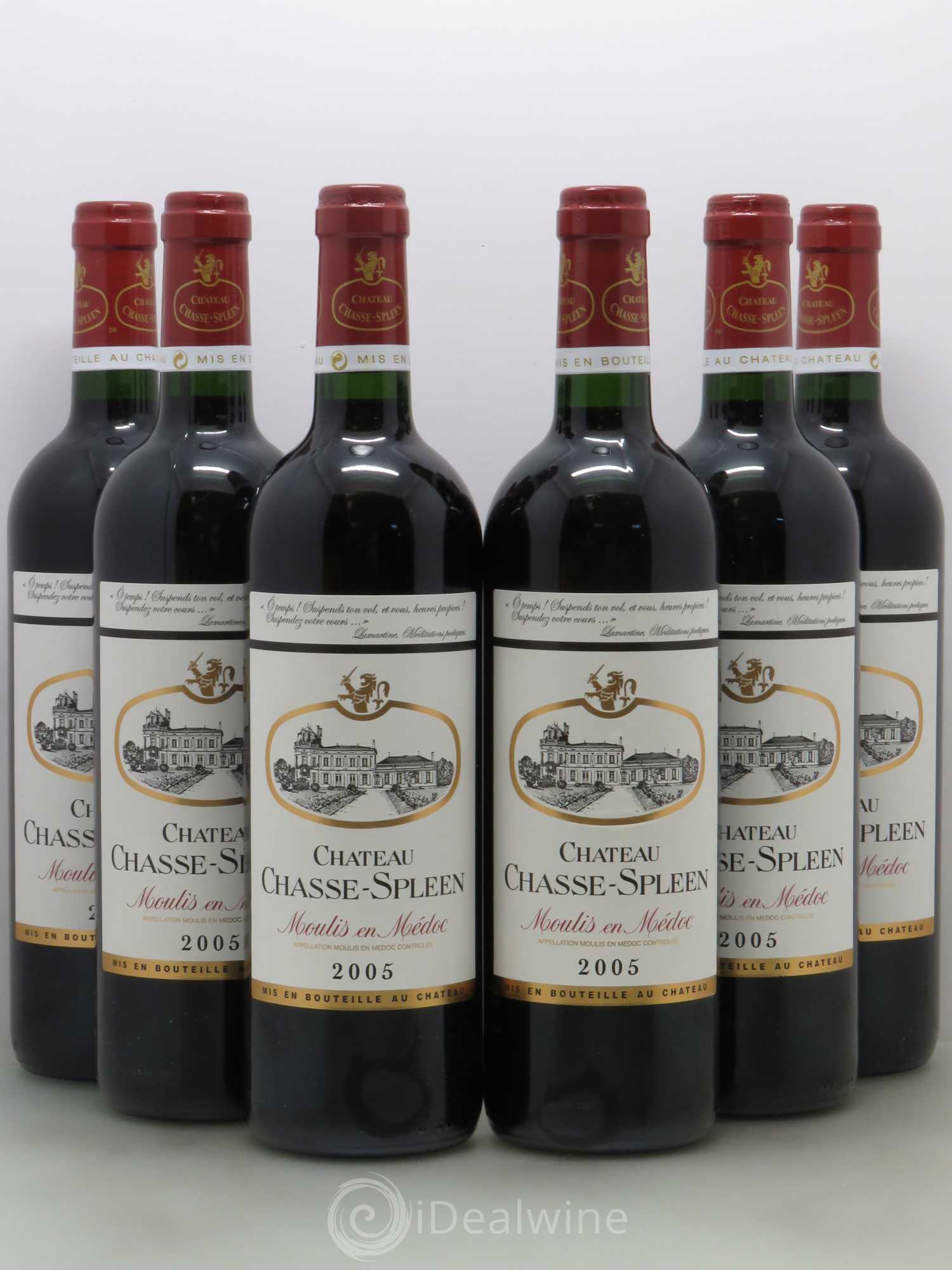 Château Chasse Spleen 2005 - Lot de 6 bouteilles - 0