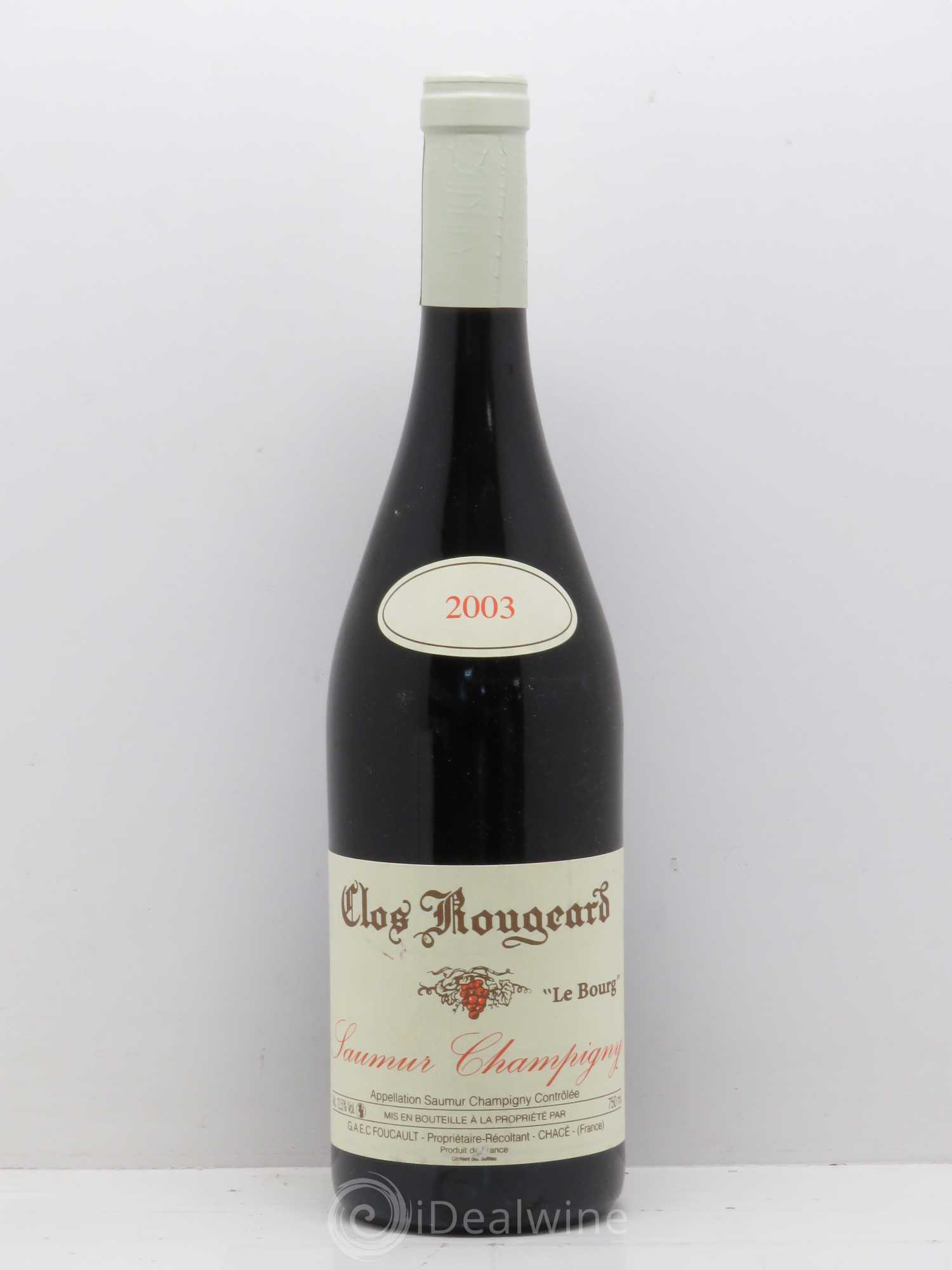 Saumur-Champigny Le Bourg Clos Rougeard 2003 - Lot de 1 bouteille - 0