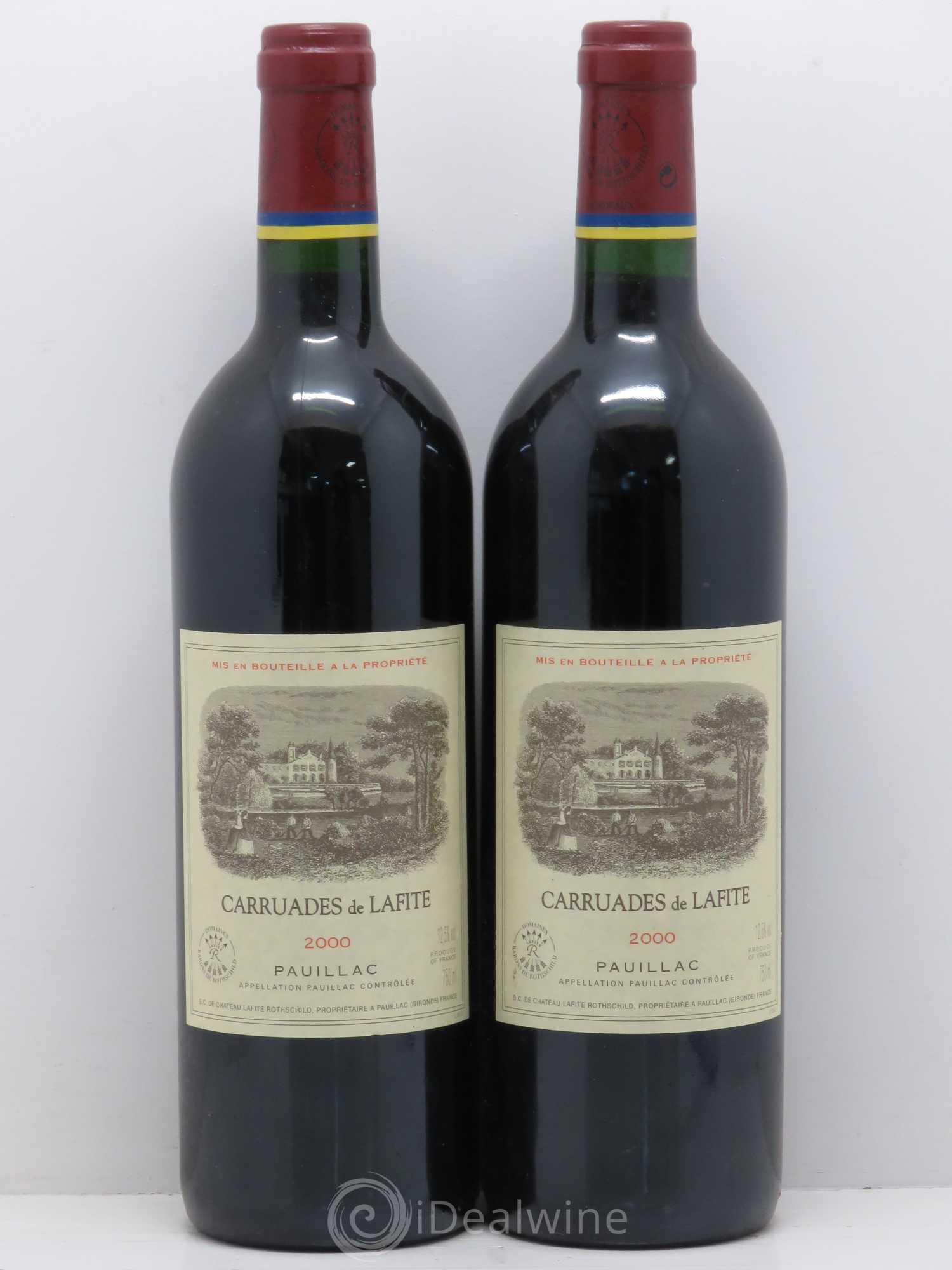 Carruades de Lafite Rothschild Second Vin 2000 - Lot de 2 bouteilles - 0