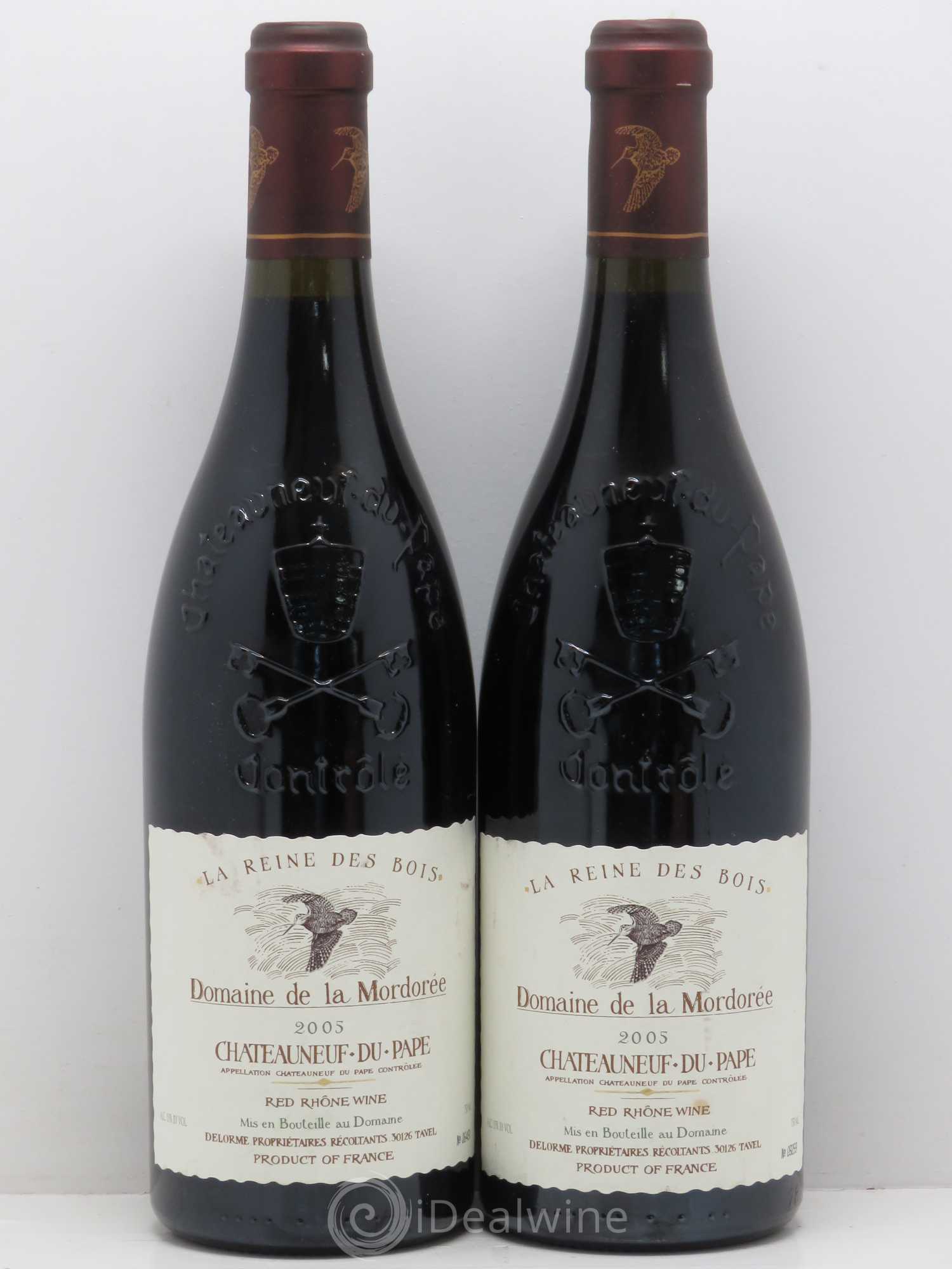 Châteauneuf-du-Pape Cuvée de la Reine des Bois La Mordorée (Domaine de) 2005 - Lot de 2 bouteilles - 0