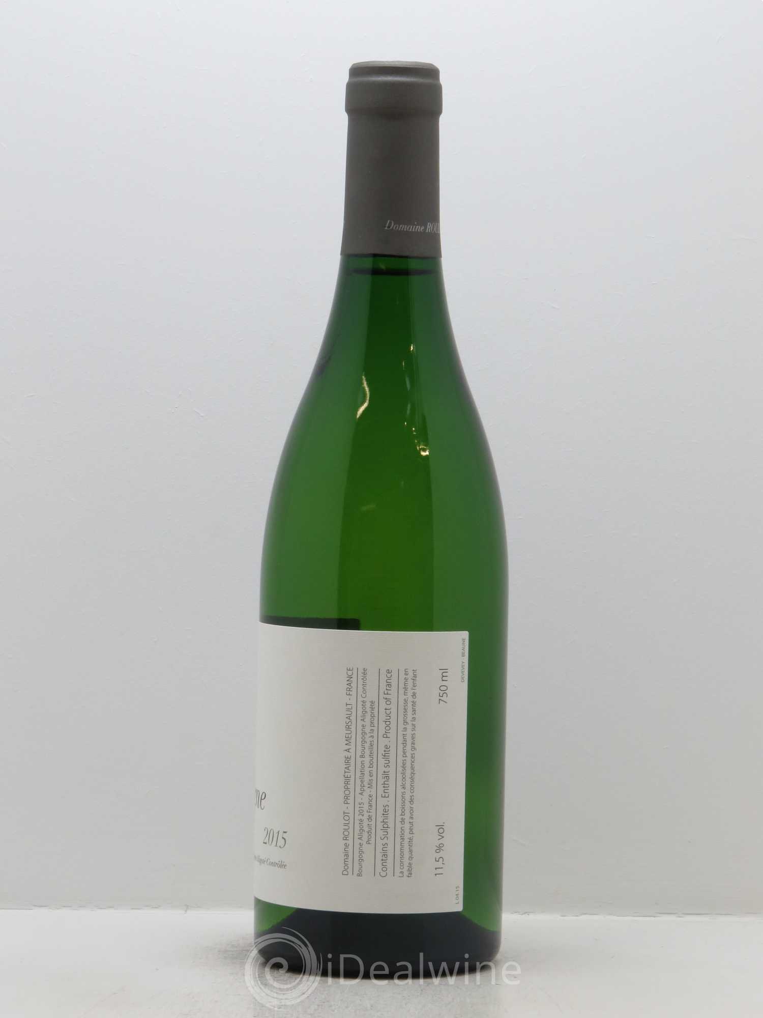 Bourgogne Aligoté Roulot (Domaine) 2015 - Lot de 1 bouteille - 1