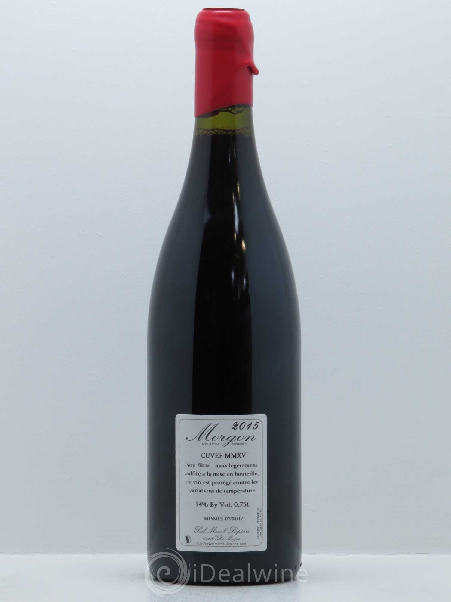 Morgon Cuvée Marcel Lapierre Marcel Lapierre (Domaine) 2015 - Lot de 1 bouteille - 1