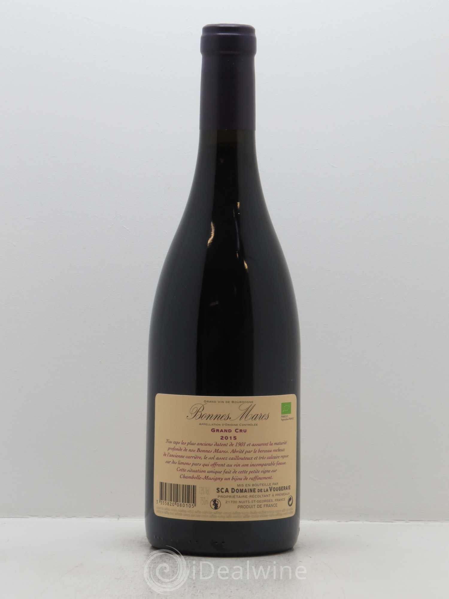 Bonnes-Mares Grand Cru La Vougeraie 2015 - Lot de 1 bouteille - 1