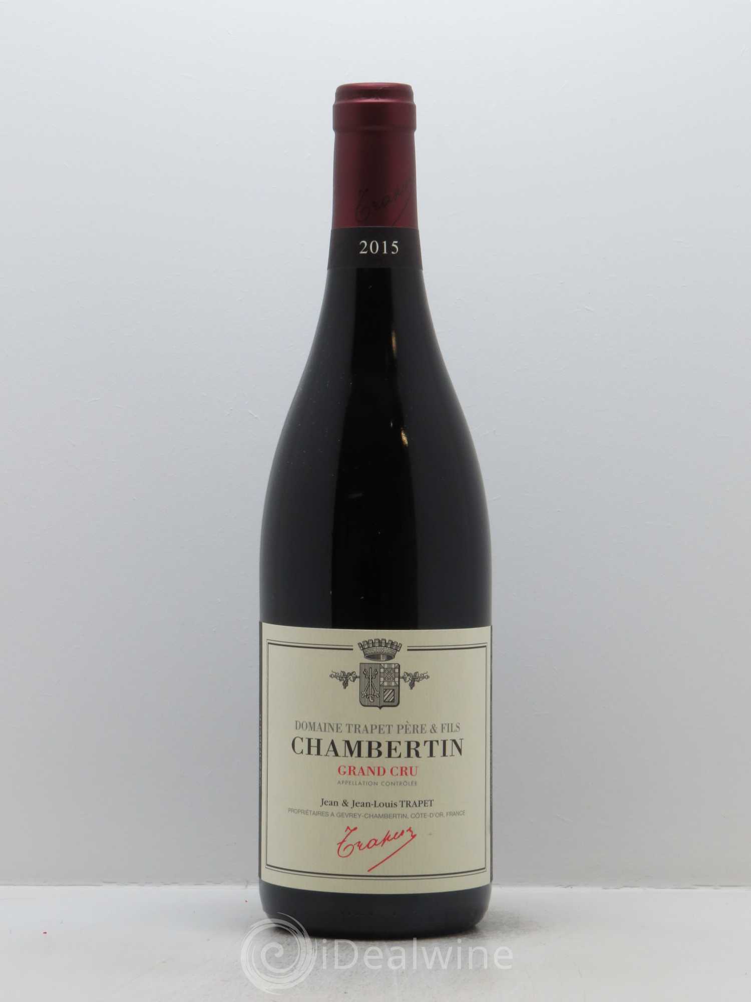 Chambertin Grand Cru Domaine Trapet 2015 - Lot de 1 bouteille - 0