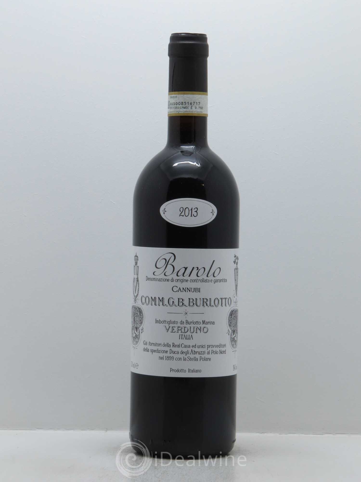 Barolo DOCG Cannubi Comm. Giovan Battista Burlotto 2013 - Lot de 1 bouteille - 0