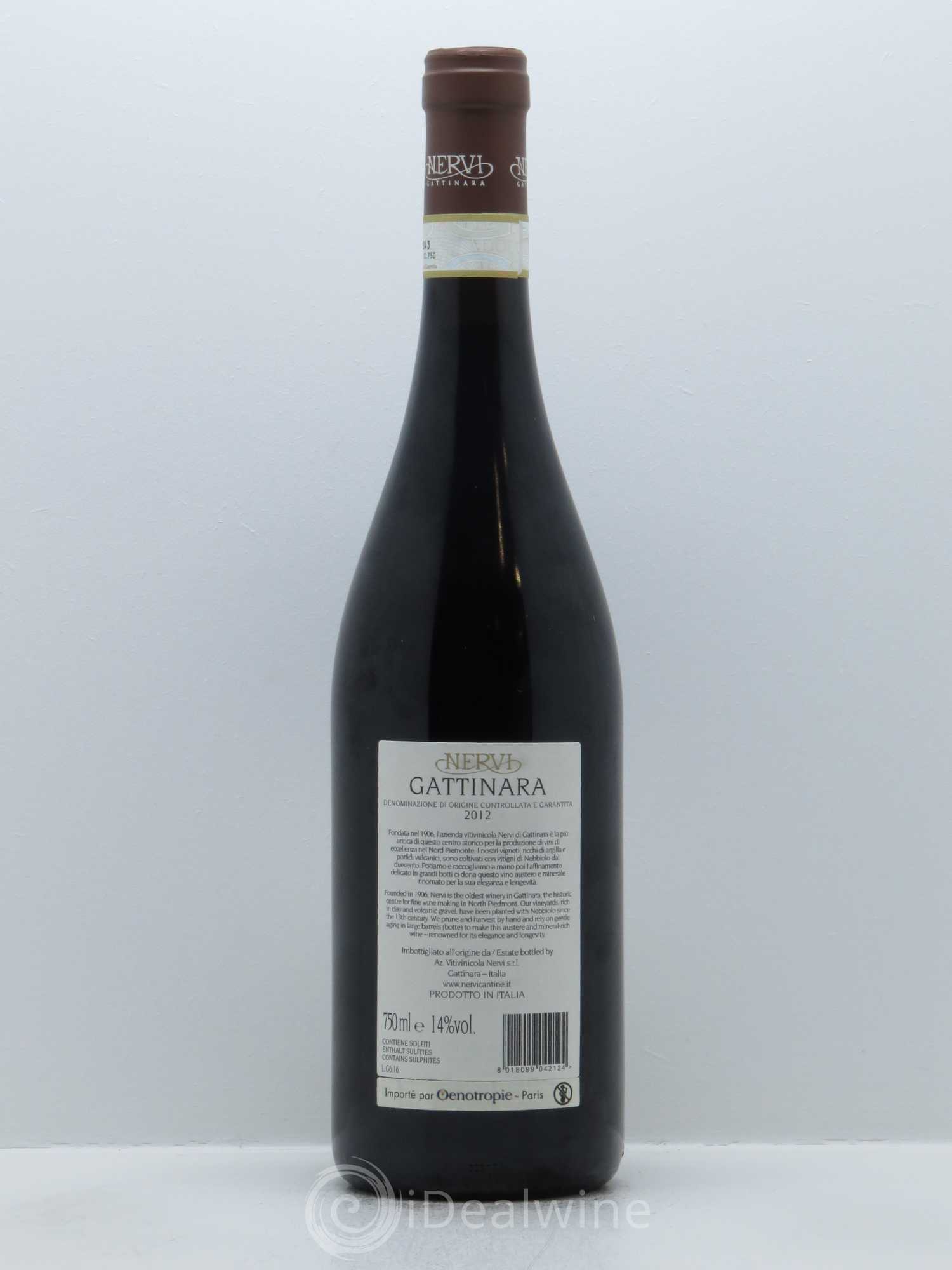 Gattinara DOCG Nervi Conterno 2012 - Lot de 1 bouteille - 1