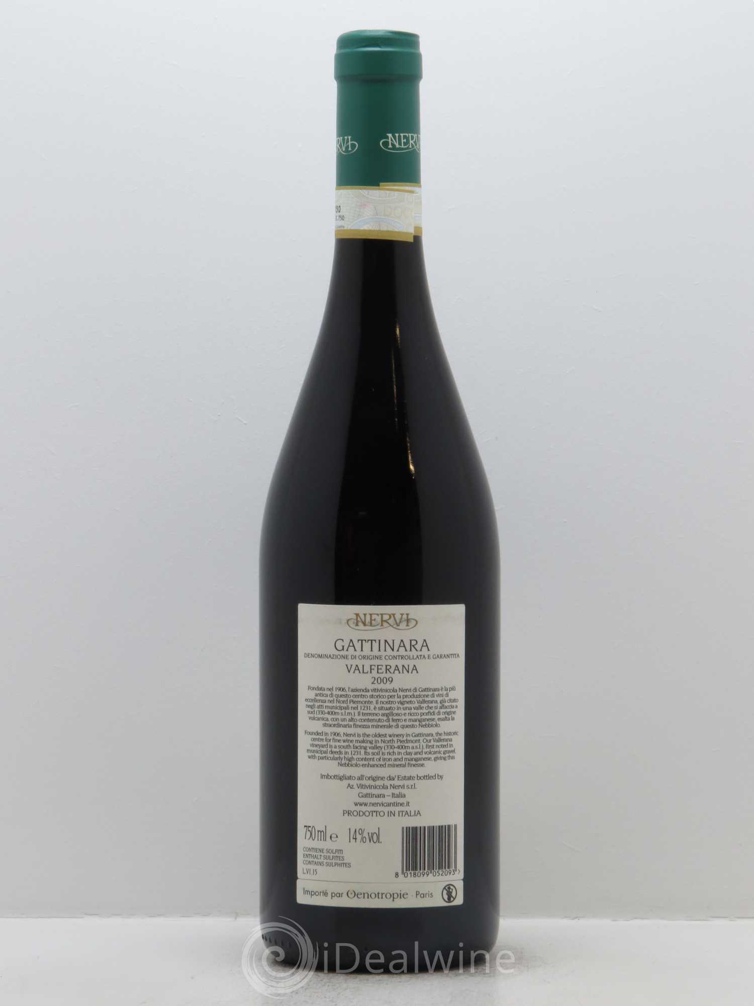 Gattinara DOCG Vigna Valferana Nervi Conterno 2009 - Lot de 1 bouteille - 1