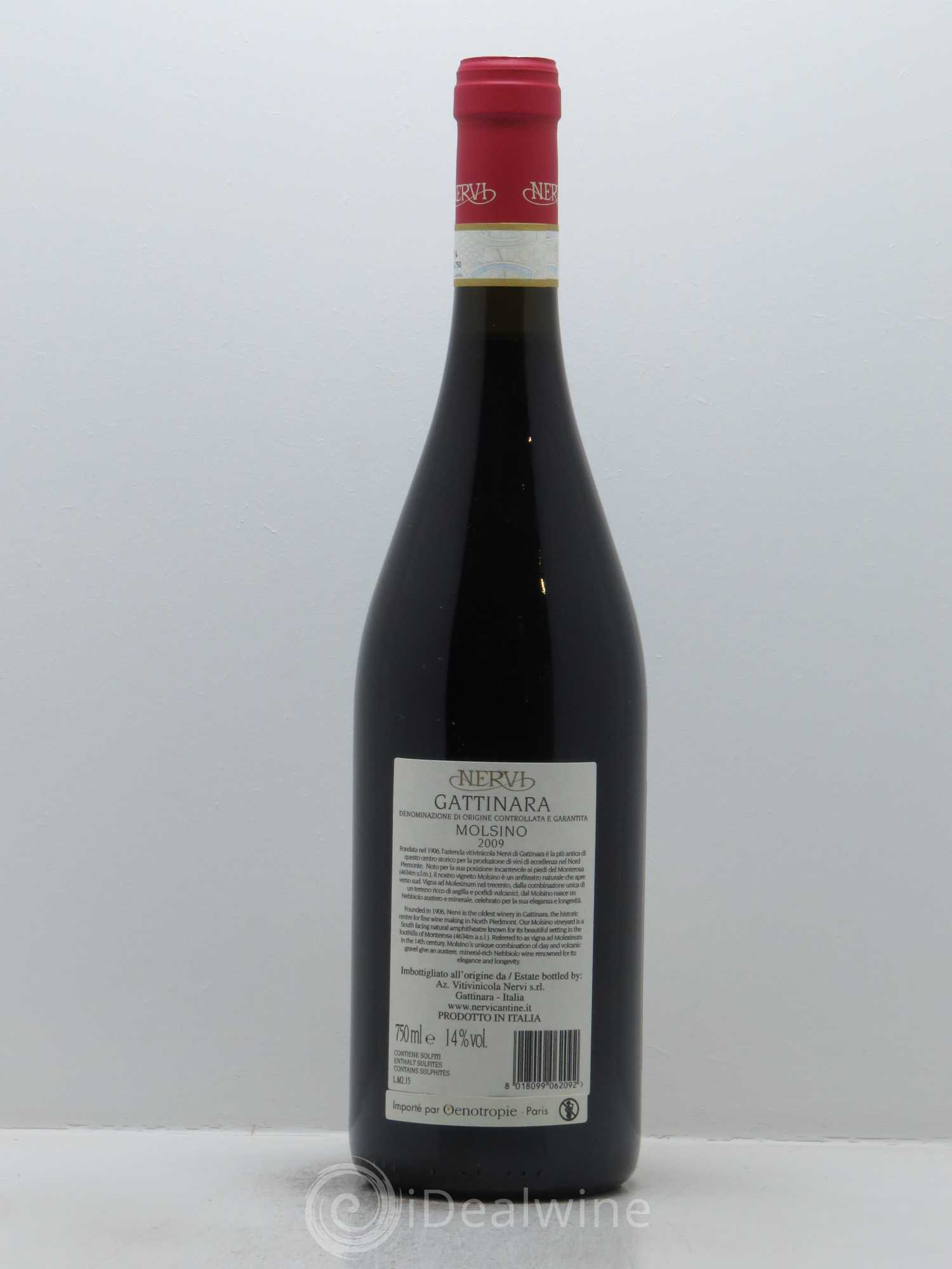 Gattinara DOCG Vigna Molsino Nervi Conterno 2009 - Lot de 1 bouteille - 1