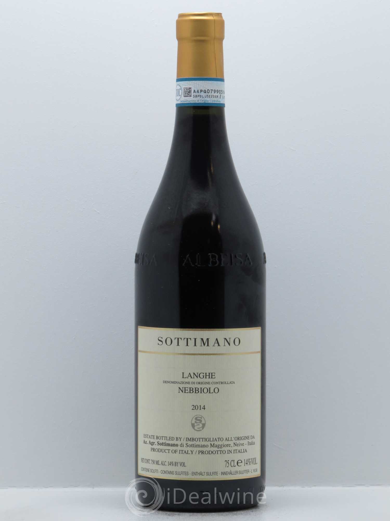 Langhe DOC Nebbiolo Sottimano 2014 - Lot de 1 bouteille - 0