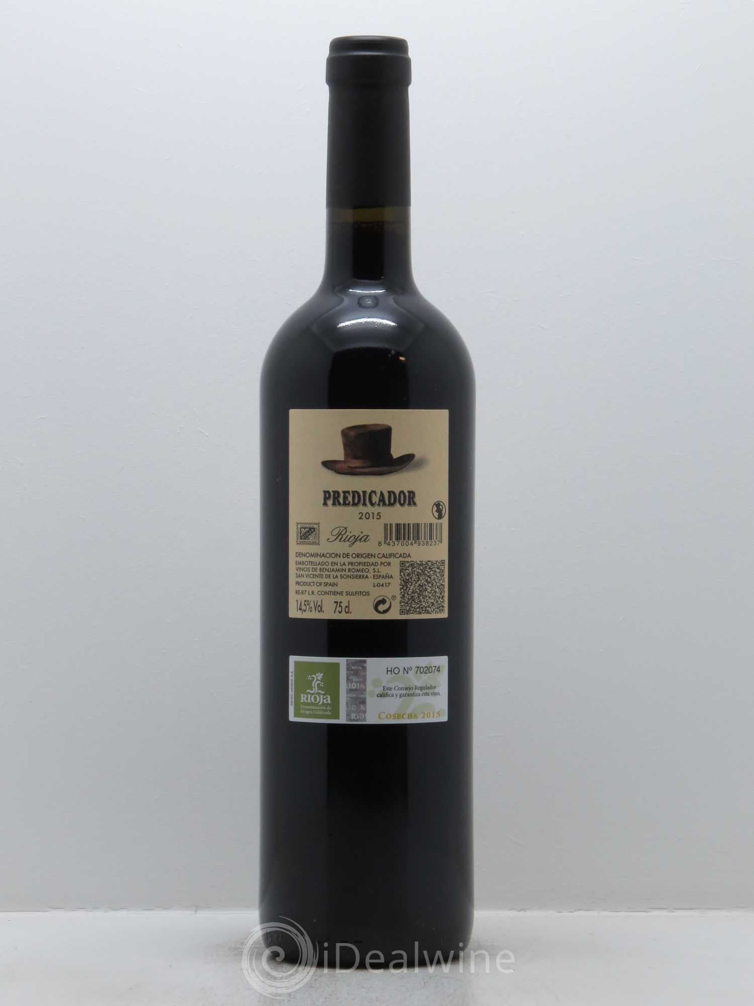 Rioja DOCa Bodega Contador Predicador Benjamin Romeo 2015 - Lot of 1 bottle - 1