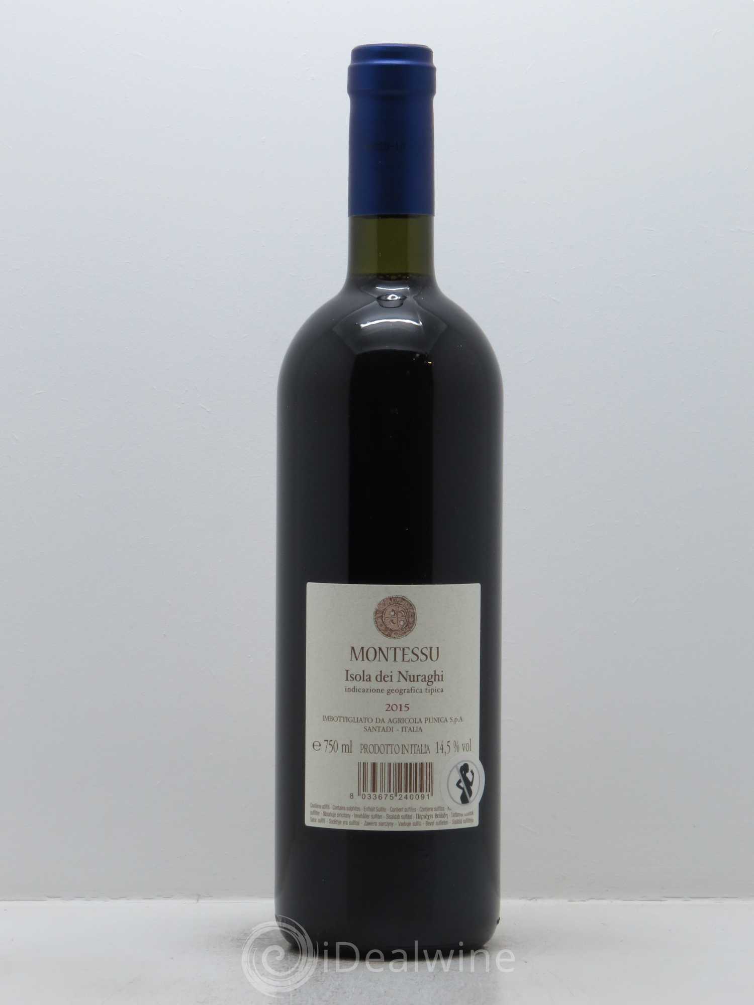 Isola dei Nuraghi IGT Montessu Agricola Punica 2015 - Lot de 1 bouteille - 1