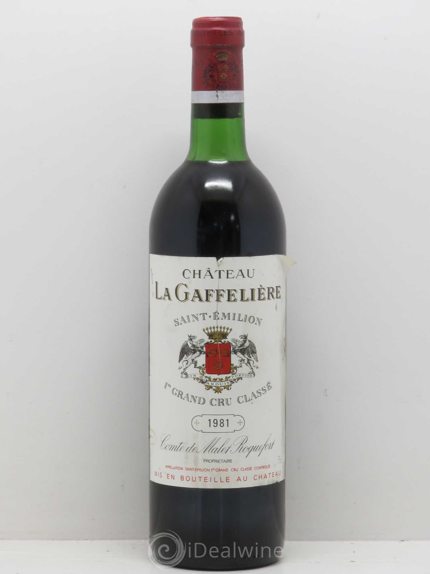 Château la Gaffelière 1er Grand Cru Classé B 1981 - Lot de 1 bouteille - 0