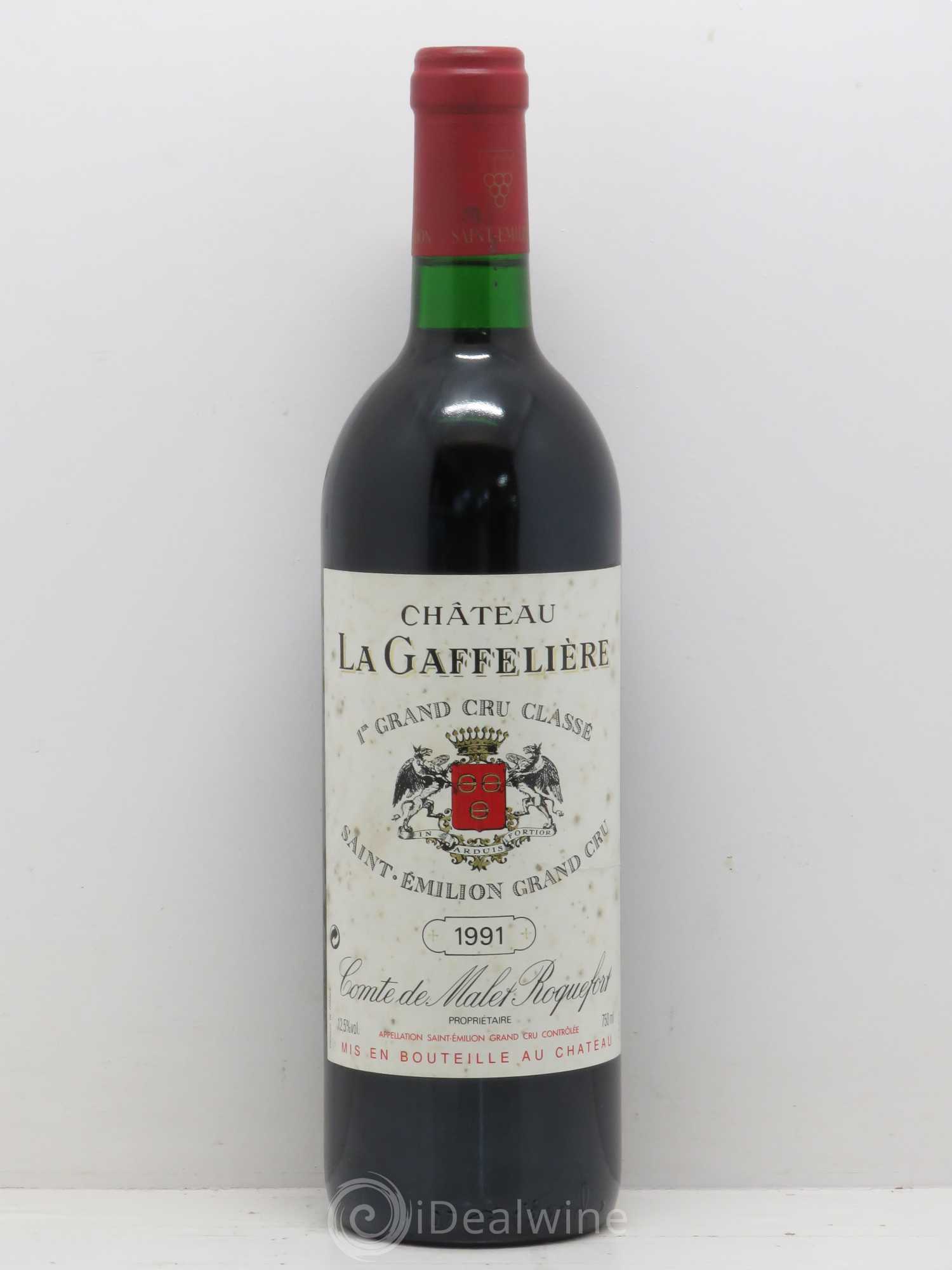 Château la Gaffelière 1er Grand Cru Classé B 1991 - Lot de 1 bouteille - 0