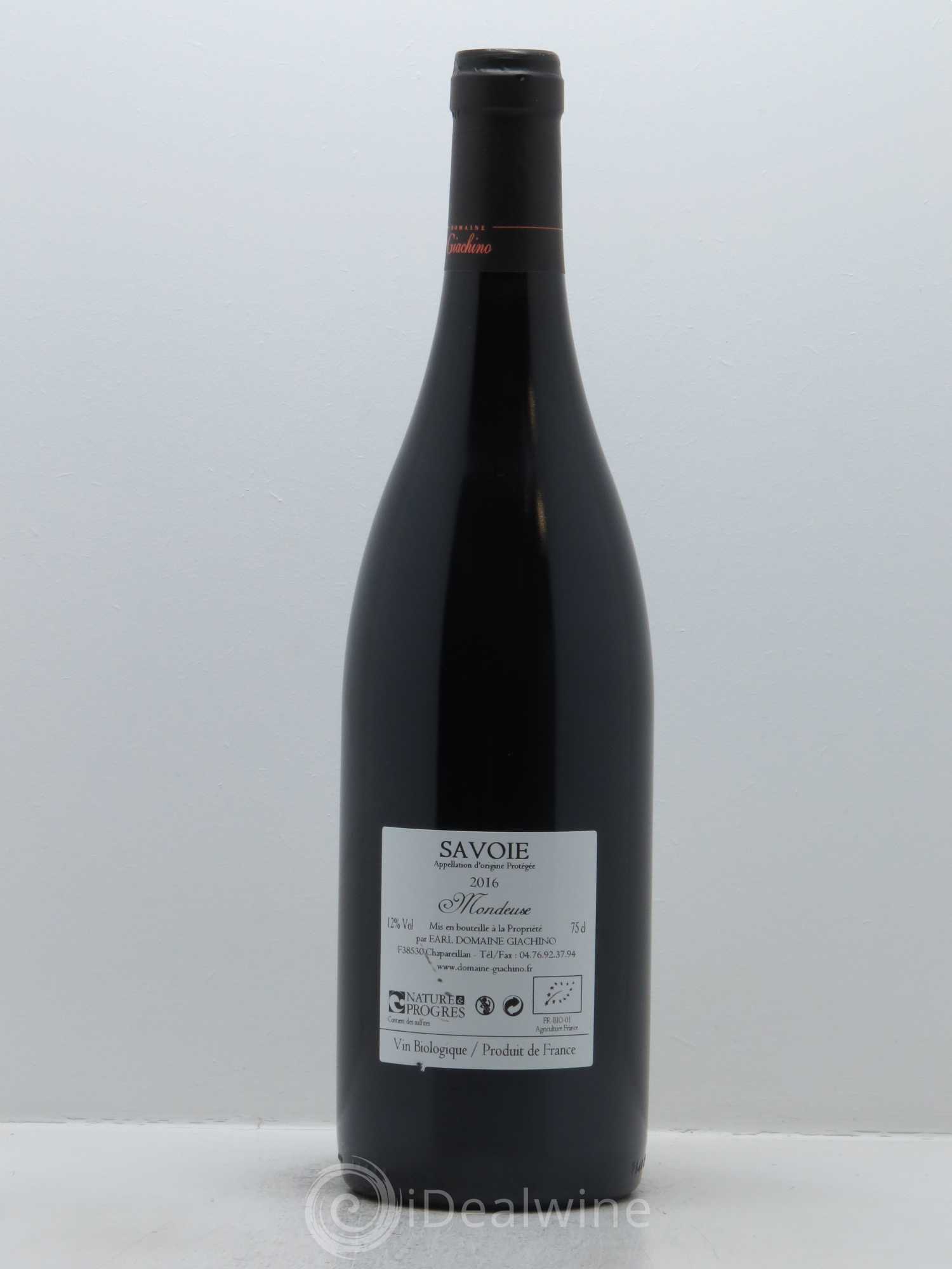 Vin de Savoie Mondeuse Giachino 2016 - Lot of 1 bottle - 1