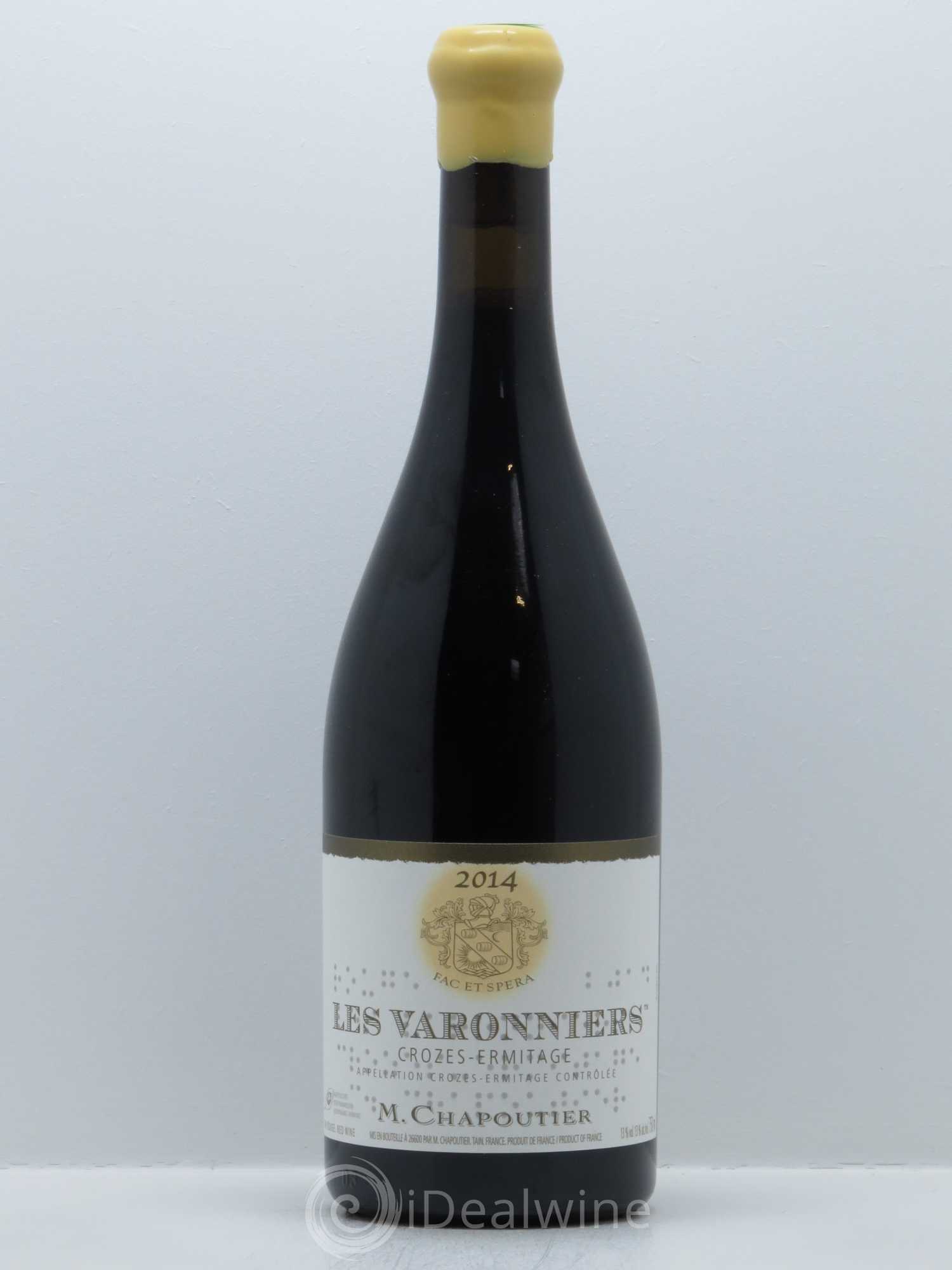 Crozes-Hermitage Les Varonniers Chapoutier 2014 - Lot de 1 bouteille - 0