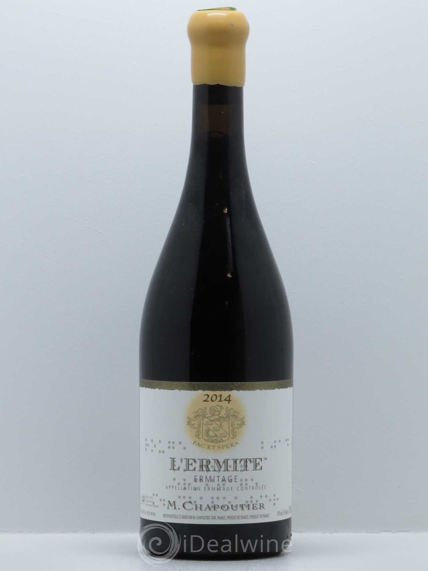 Hermitage Ermitage l'Ermite Chapoutier 2014 - Lot de 1 bouteille - 0