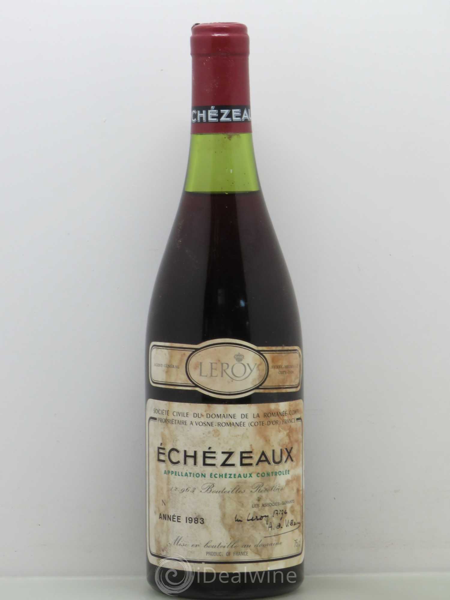Echezeaux Grand Cru Domaine de la Romanée-Conti 1983 - Lot de 1 bouteille - 0