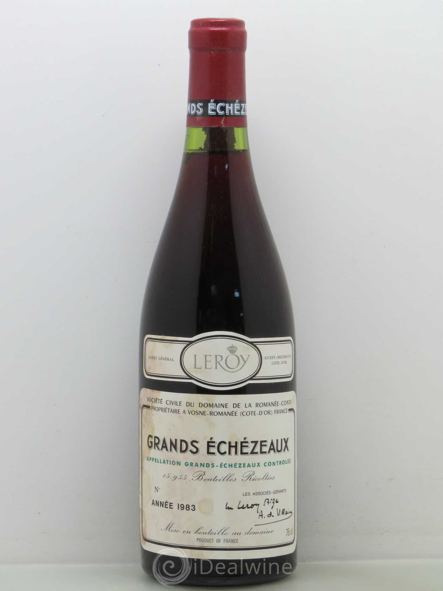 Grands-Echezeaux Grand Cru Domaine de la Romanée-Conti 1983 - Lot de 1 bouteille - 0