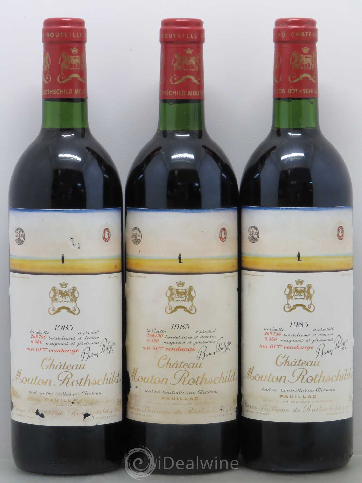 Château Mouton Rothschild 1er Grand Cru Classé 1983 - Lot de 6 bouteilles - 2