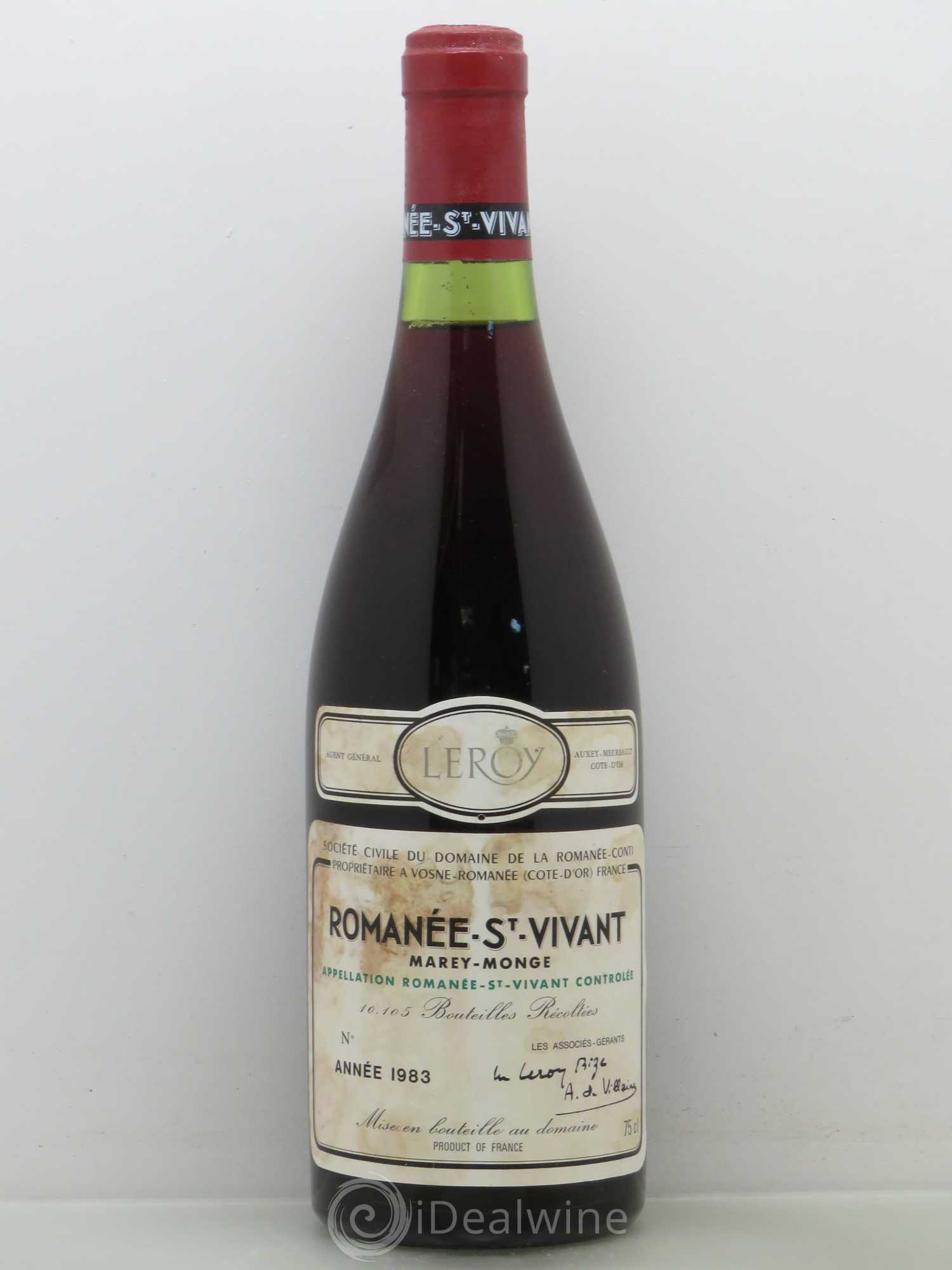 Romanée-Saint-Vivant Grand Cru Domaine de la Romanée-Conti 1983 - Lot de 1 bouteille - 0