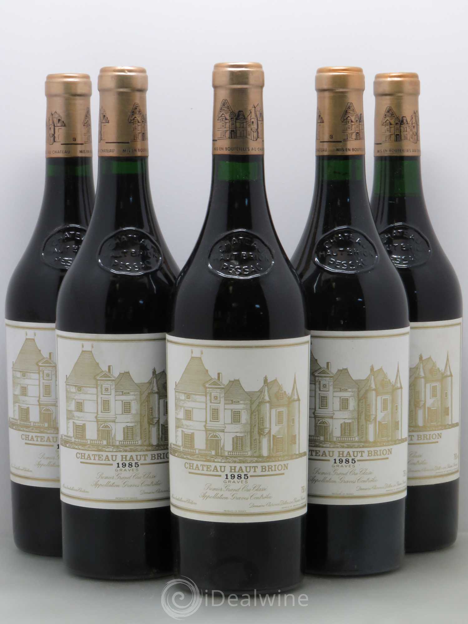 Château Haut Brion 1er Grand Cru Classé 1985 - Lot de 5 bouteilles - 0