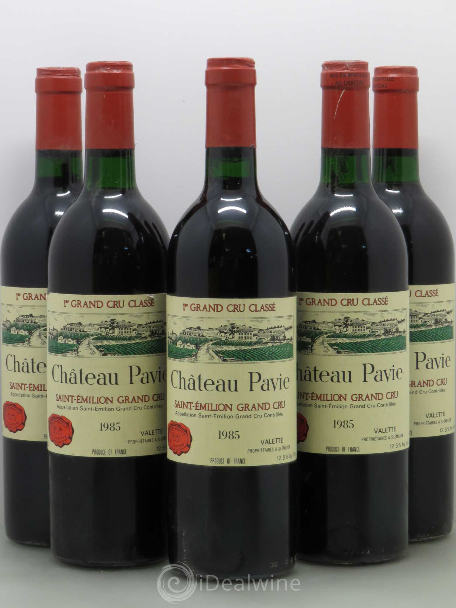 Château Pavie 1er Grand Cru Classé A 1985 - Lot de 5 bouteilles - 0