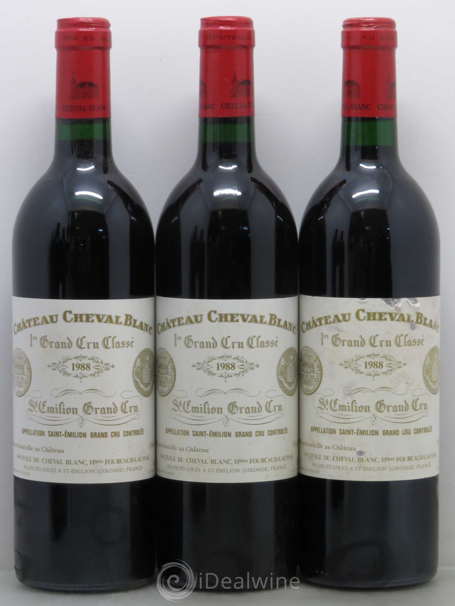 Château Cheval Blanc 1er Grand Cru Classé A 1988 - Lot de 5 bouteilles - 1