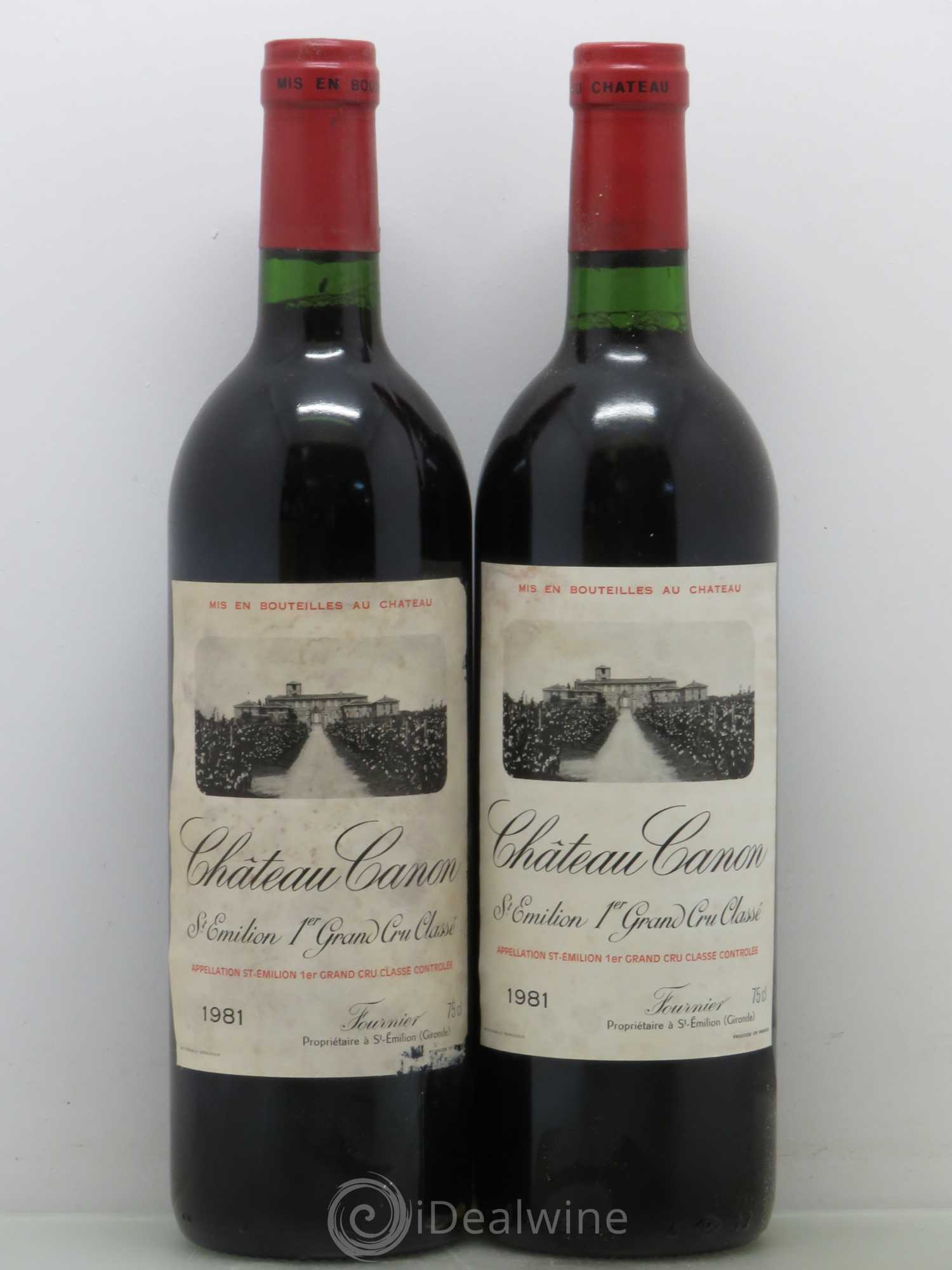 Château Canon 1er Grand Cru Classé B 1981 - Lot de 2 bouteilles - 0