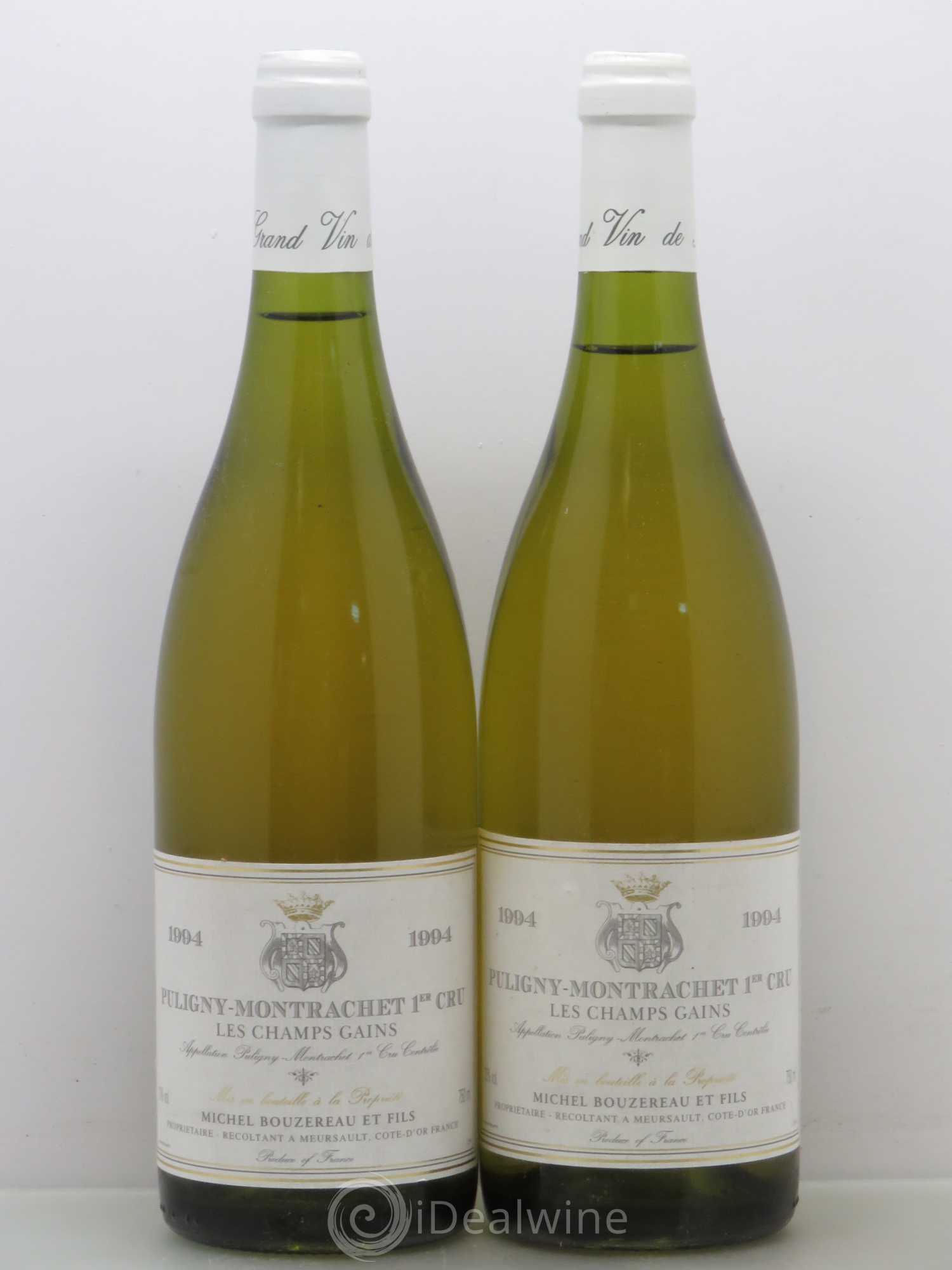 Puligny-Montrachet 1er Cru Les Champs Gains Bouzereau 1994 - Posten von 2 Flaschen - 0