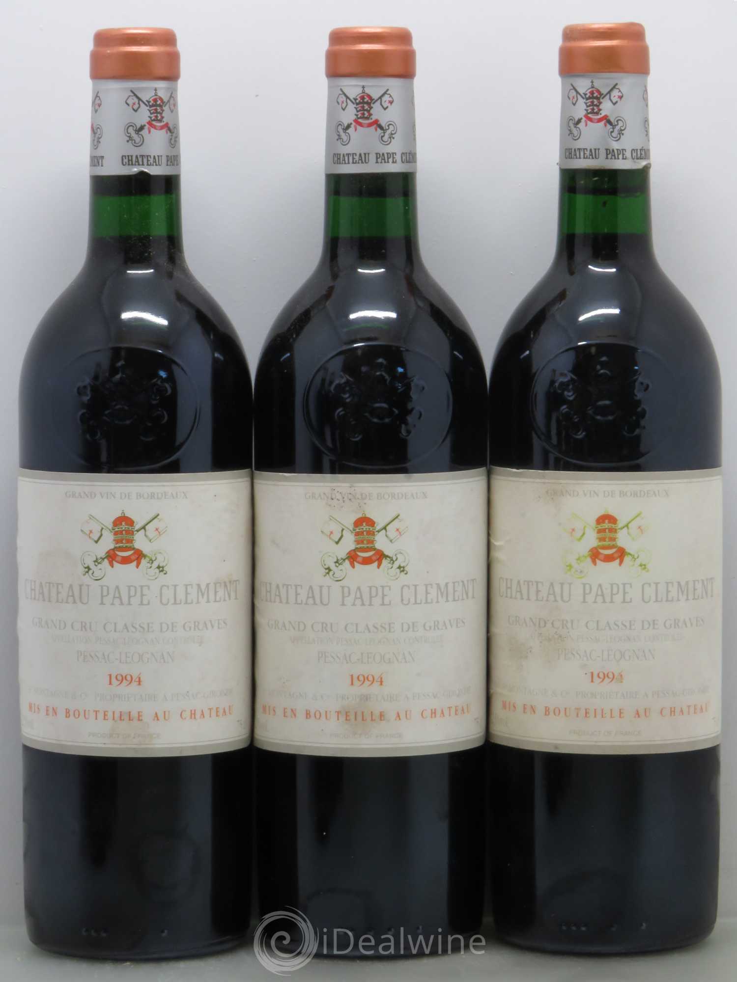 Château Pape Clément Cru Classé de Graves 1994 - Lot de 6 bouteilles - 1