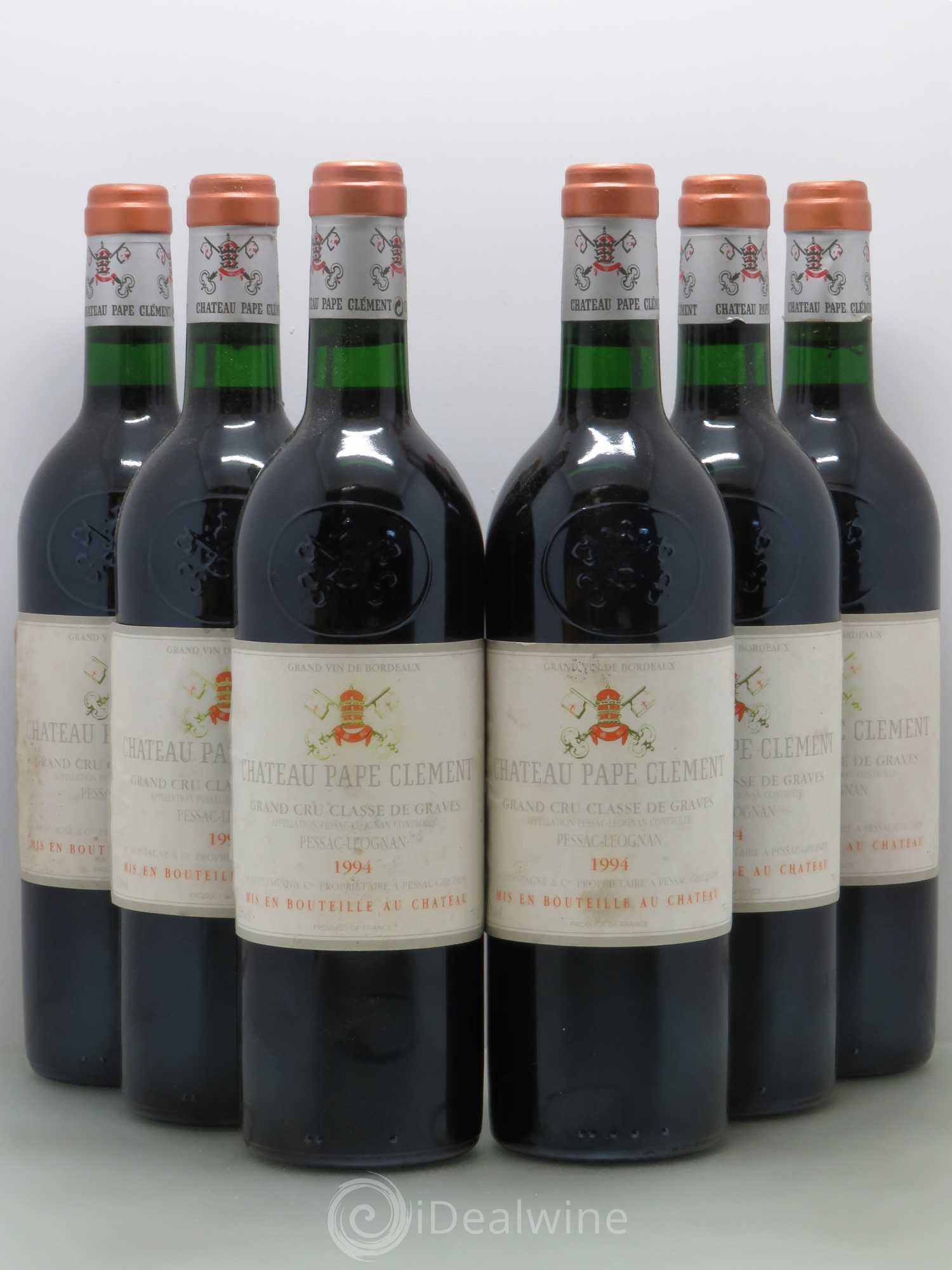Château Pape Clément Cru Classé de Graves 1994 - Lot de 6 bouteilles - 0