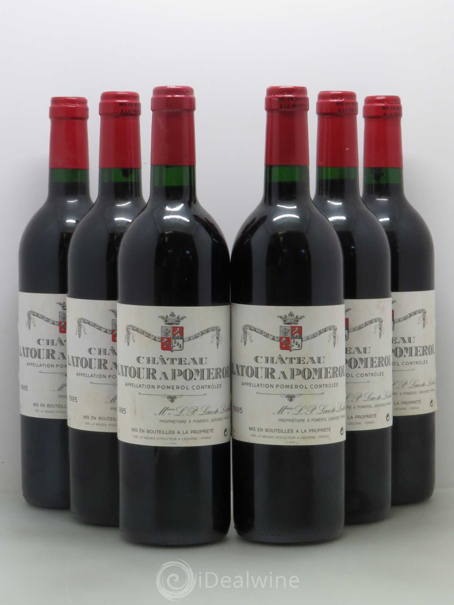 Château Latour à Pomerol 1995 - Lot de 6 bouteilles - 0