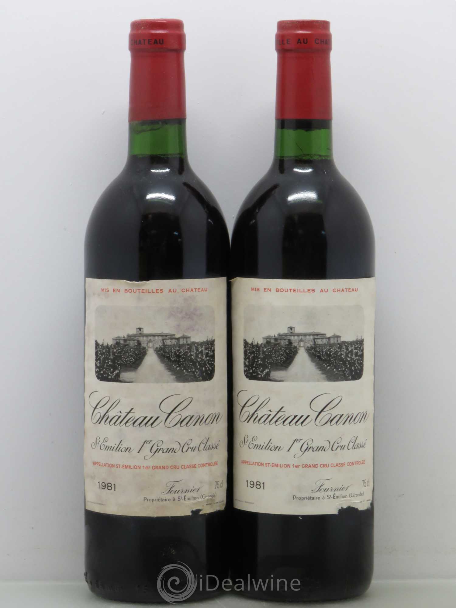 Château Canon 1er Grand Cru Classé B 1981 - Lot de 2 bouteilles - 0