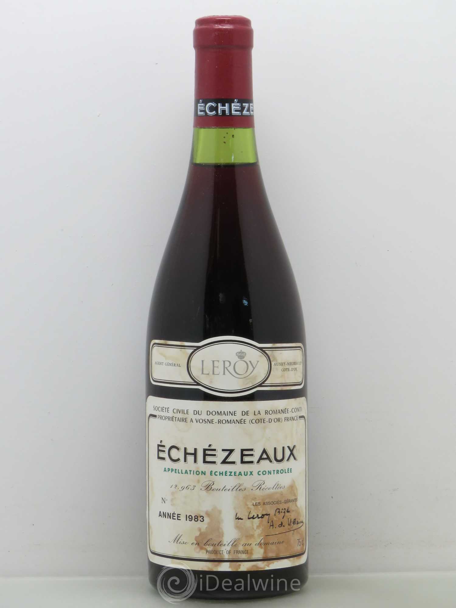 Echezeaux Grand Cru Domaine de la Romanée-Conti 1983 - Lot de 1 bouteille - 0