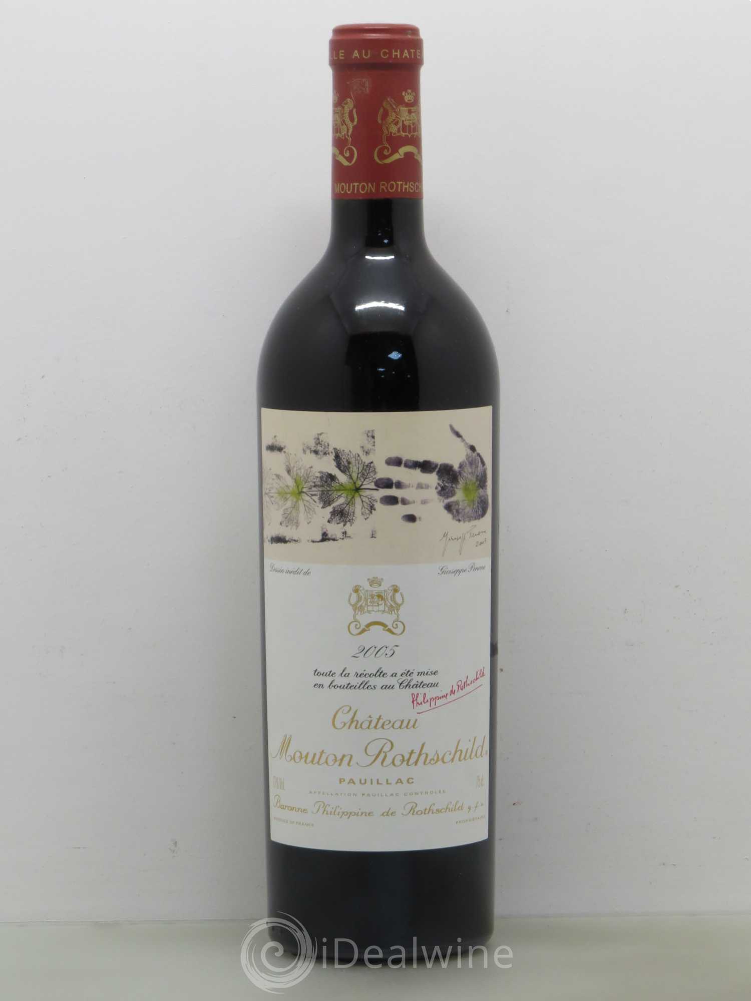 Château Mouton Rothschild 1er Grand Cru Classé 2005 - Lot de 1 bouteille - 0